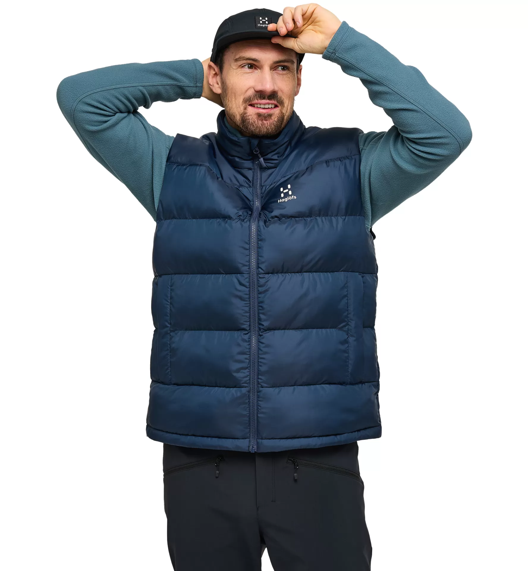 Clearance Haglöfs Puffy Mimic Vest Men Tarn Blue