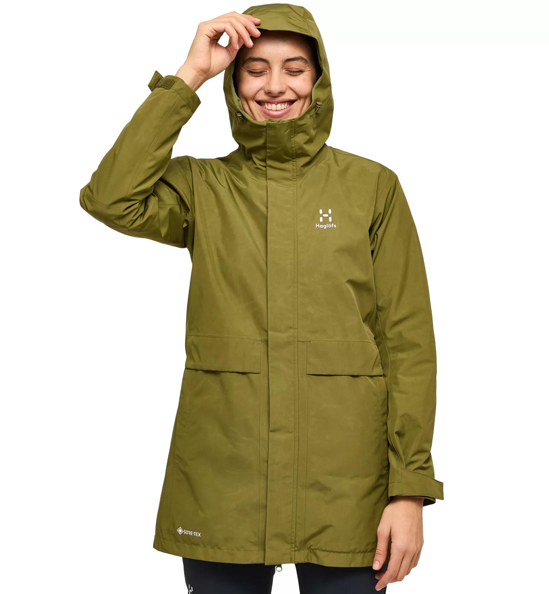 Fashion Haglöfs Reed GTX Parka Women Olive Green