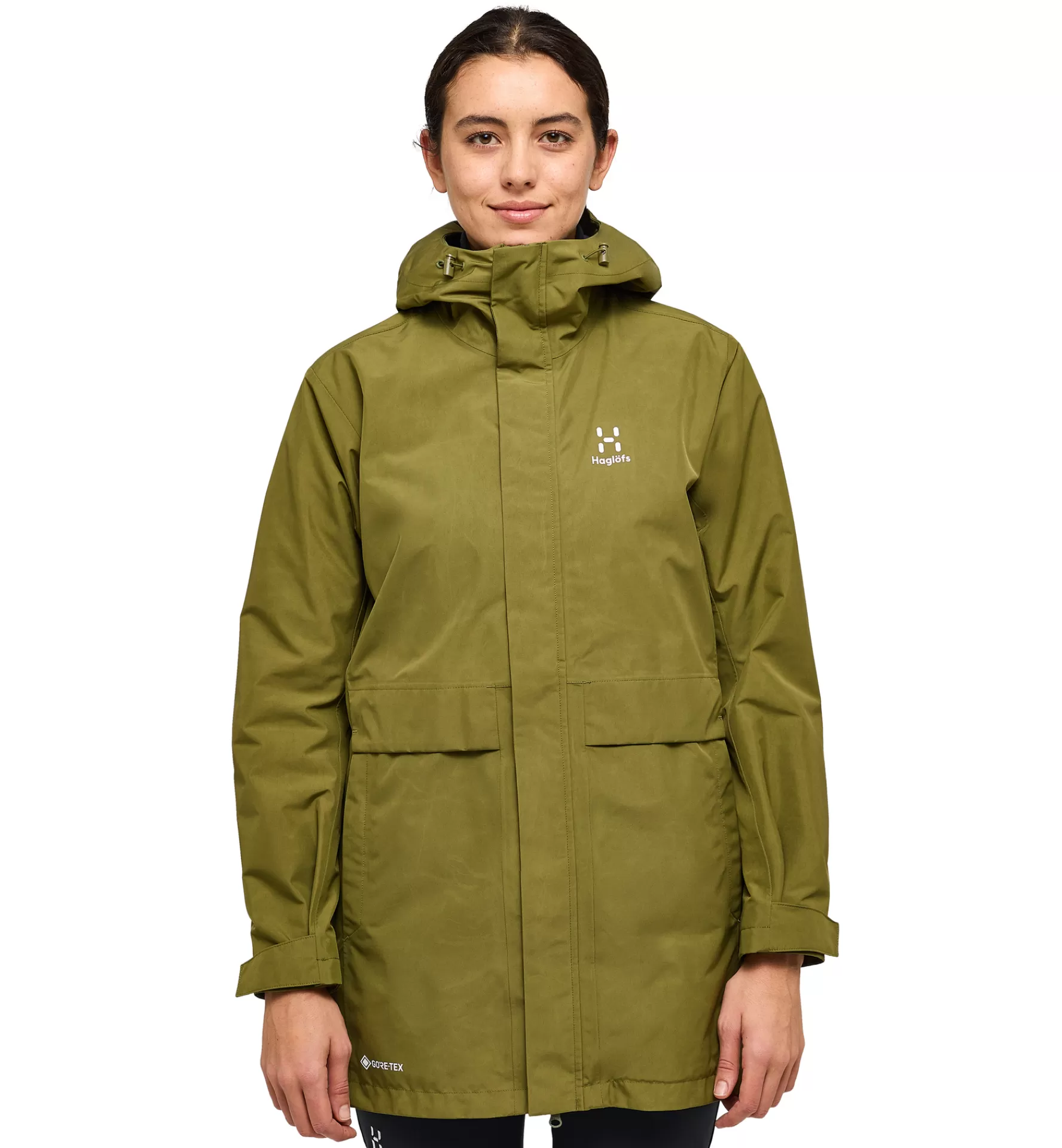 Fashion Haglöfs Reed GTX Parka Women Olive Green