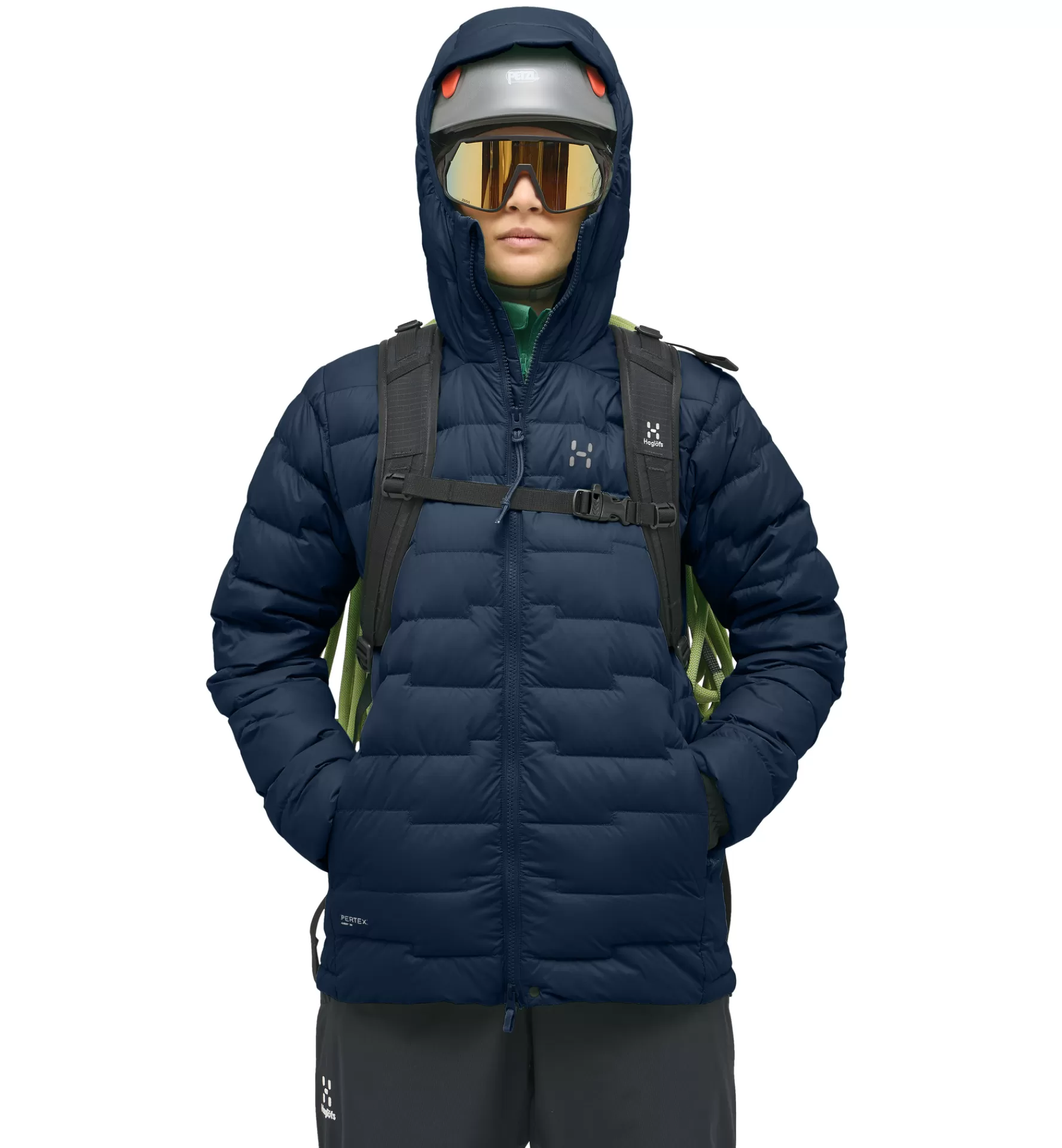 New Haglöfs ROC Flash Down Hood Women Tarn Blue