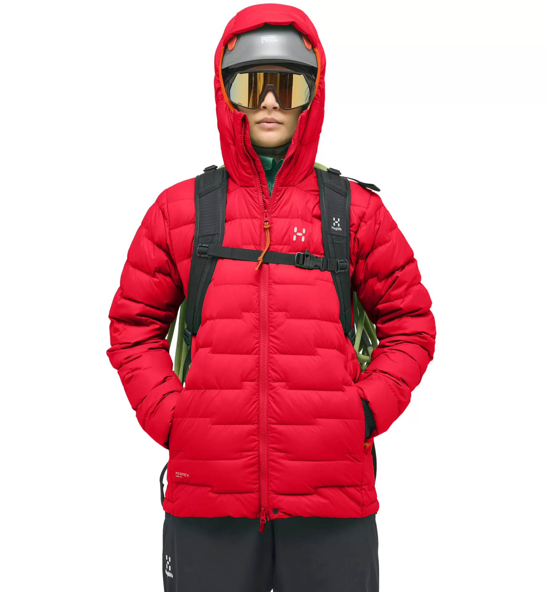 Discount Haglöfs ROC Flash Down Hood Women Bright Red