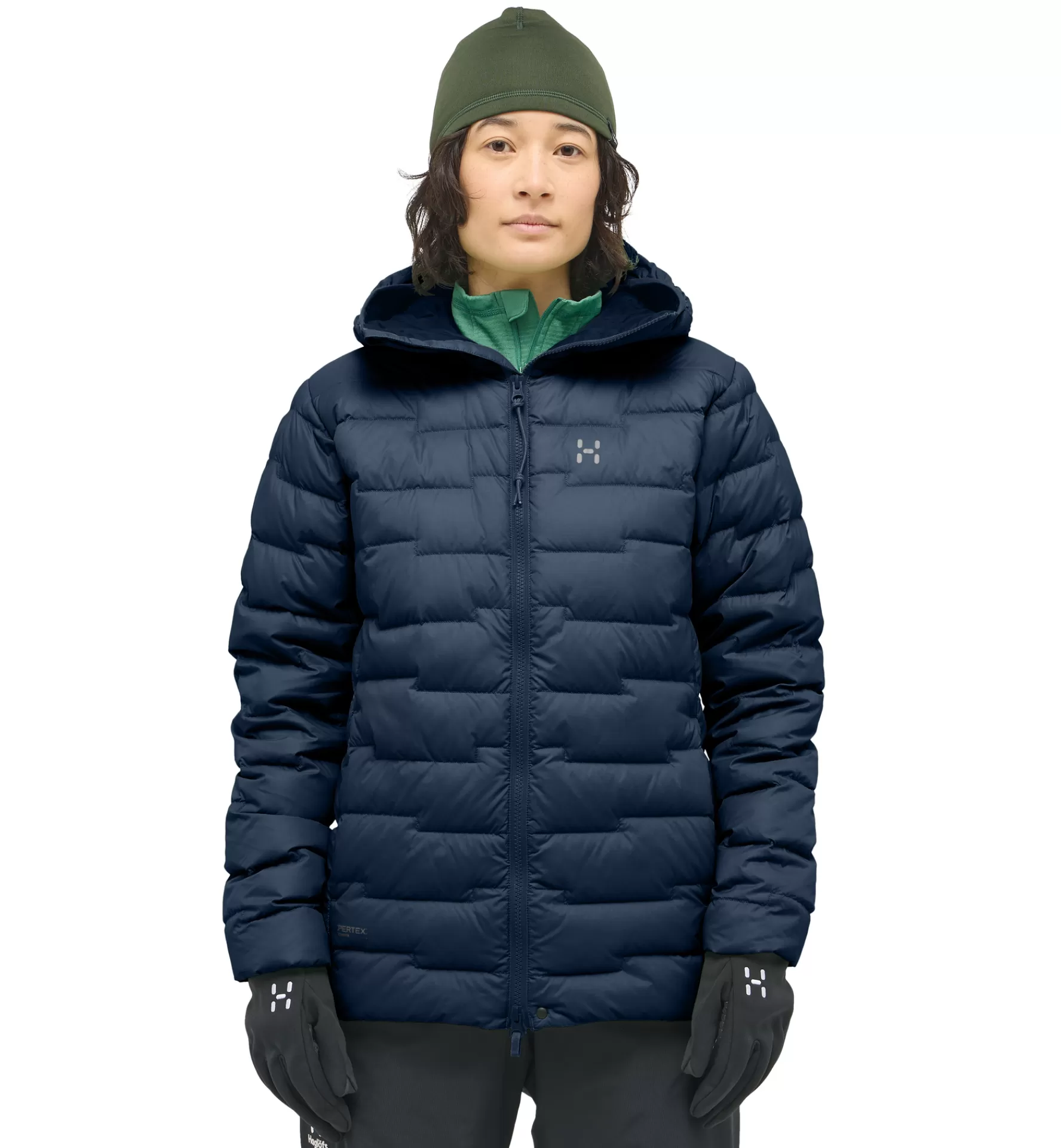 New Haglöfs ROC Flash Down Hood Women Tarn Blue