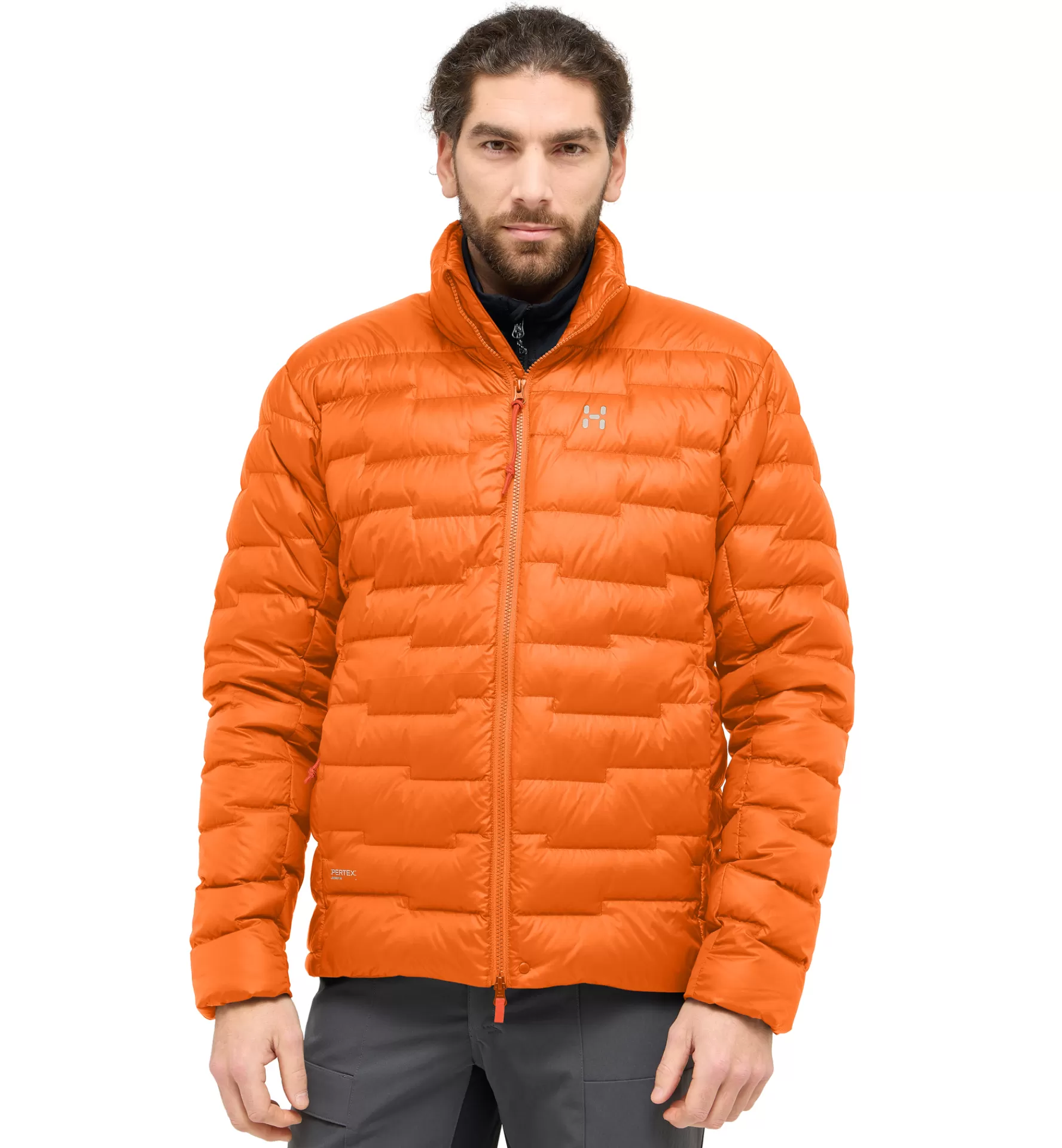 Shop Haglöfs ROC Flash Down Jacket Men Blaze Orange