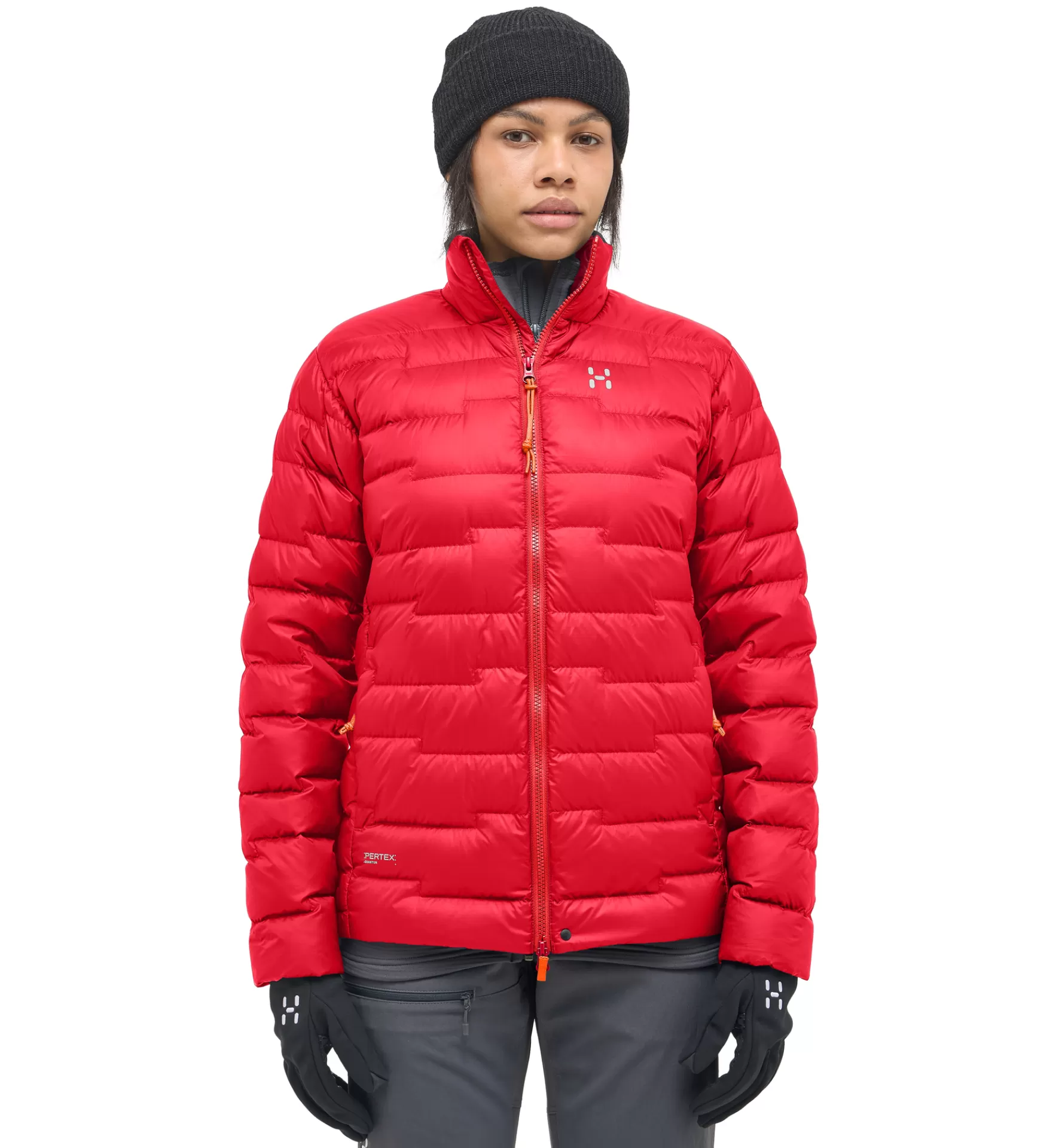 Shop Haglöfs ROC Flash Down Jacket Women Bright Red