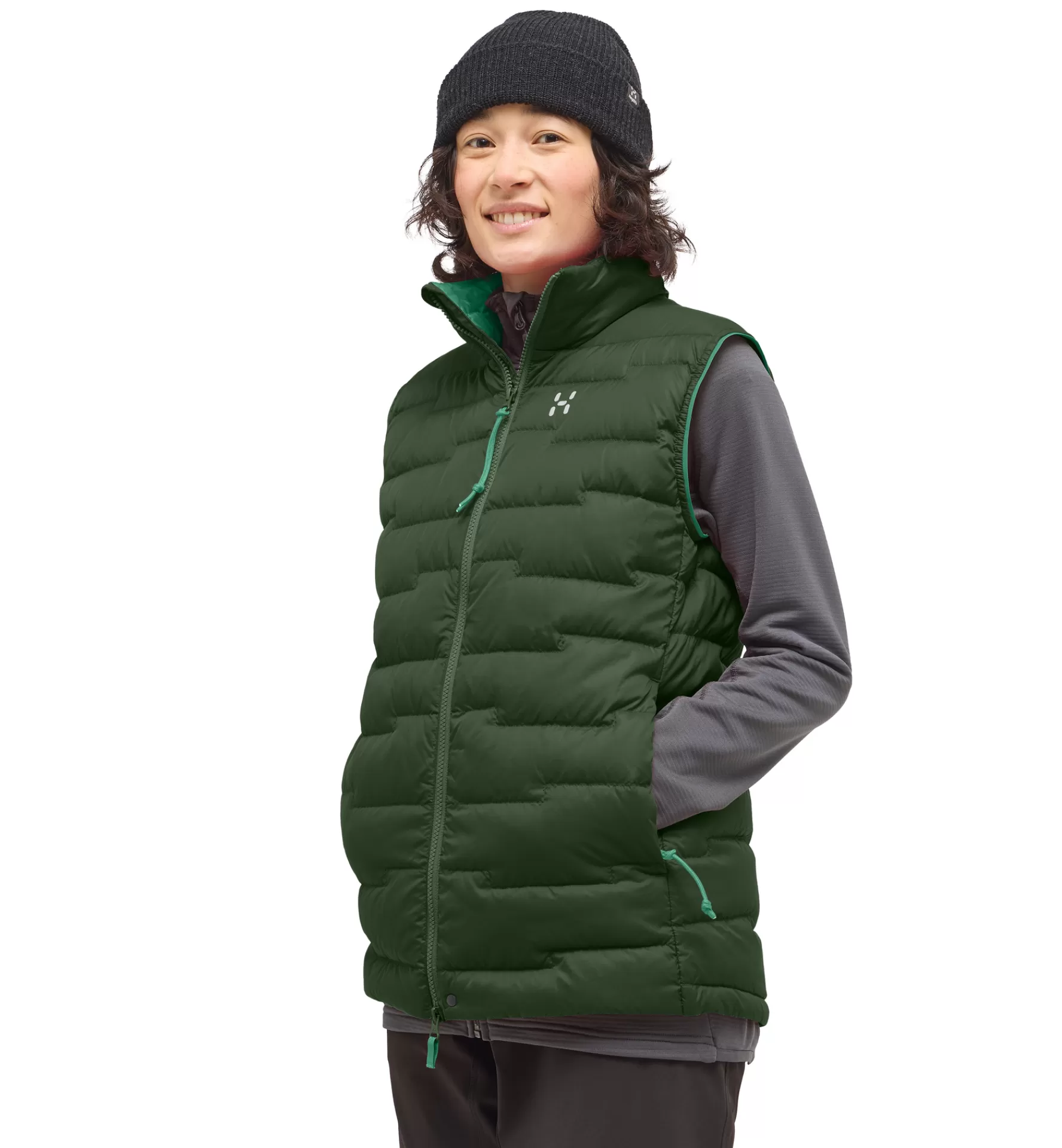 Online Haglöfs ROC Flash Down Vest Women Seaweed Green