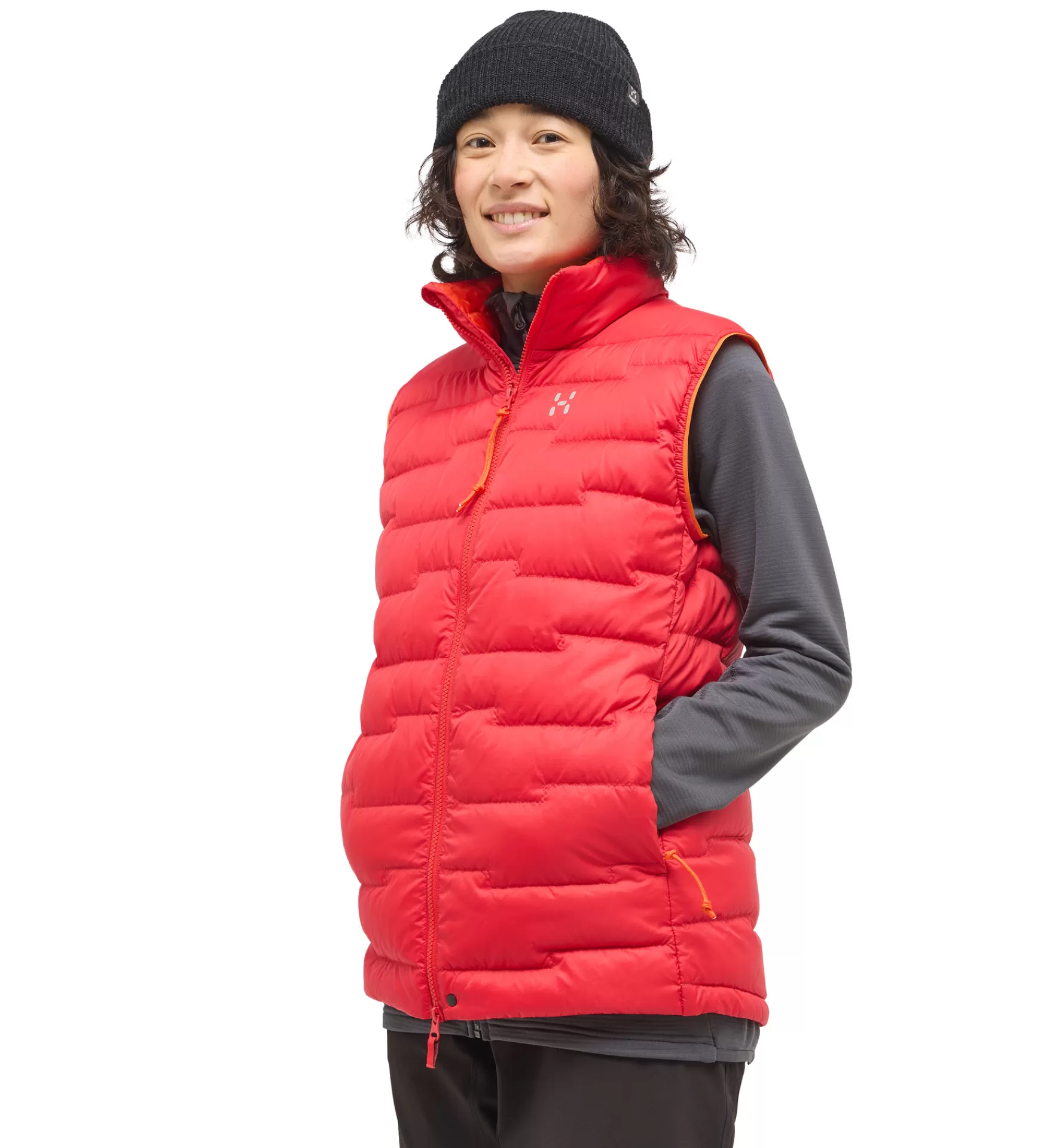 Best Sale Haglöfs ROC Flash Down Vest Women Bright Red