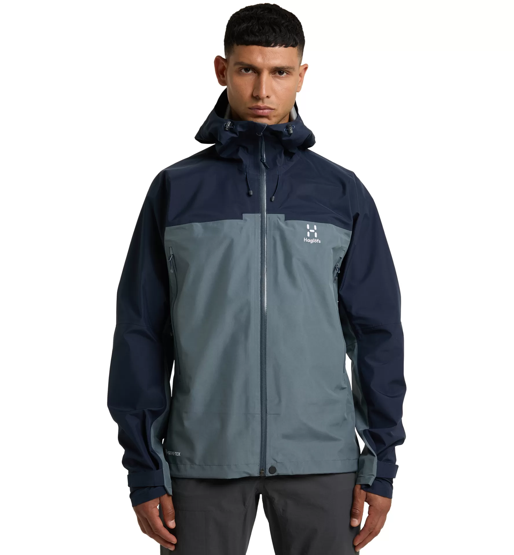 Fashion Haglöfs ROC Flash GTX Jacket Men Steel blue/Tarn blue