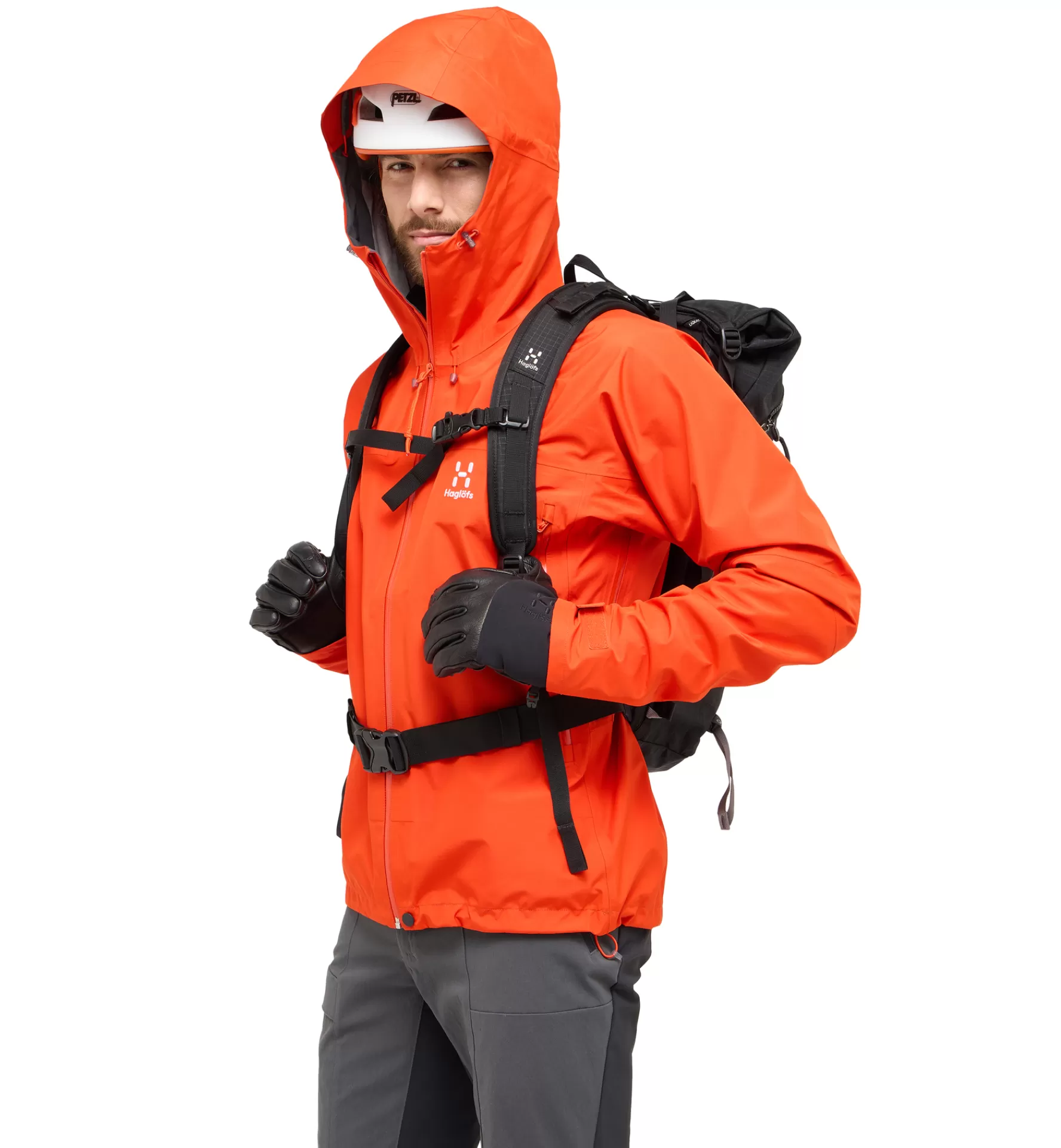 Cheap Haglöfs ROC Flash GTX Jacket Men Habanero