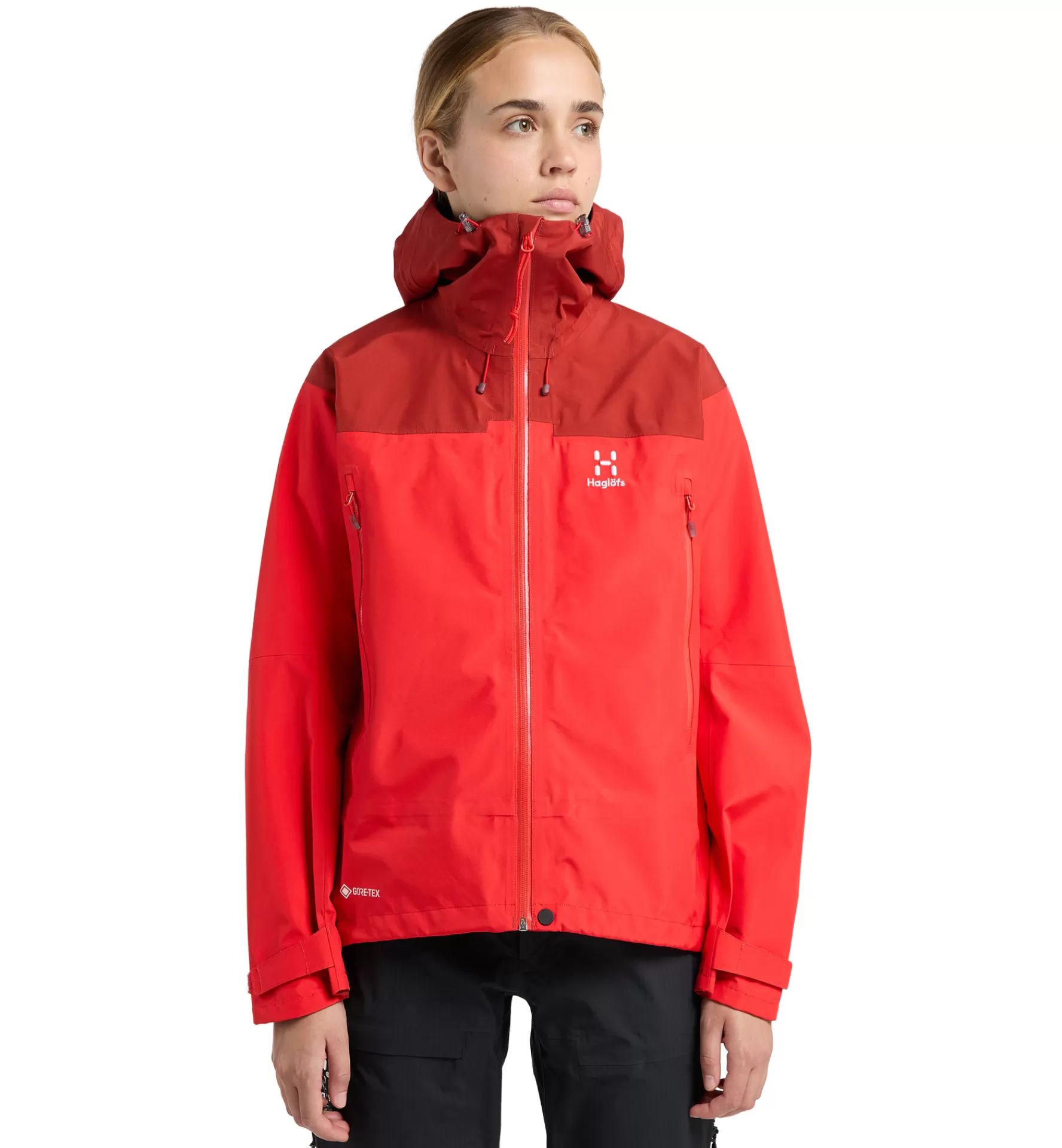 Discount Haglöfs ROC Flash GTX Jacket Women Poppy red/Corrosion