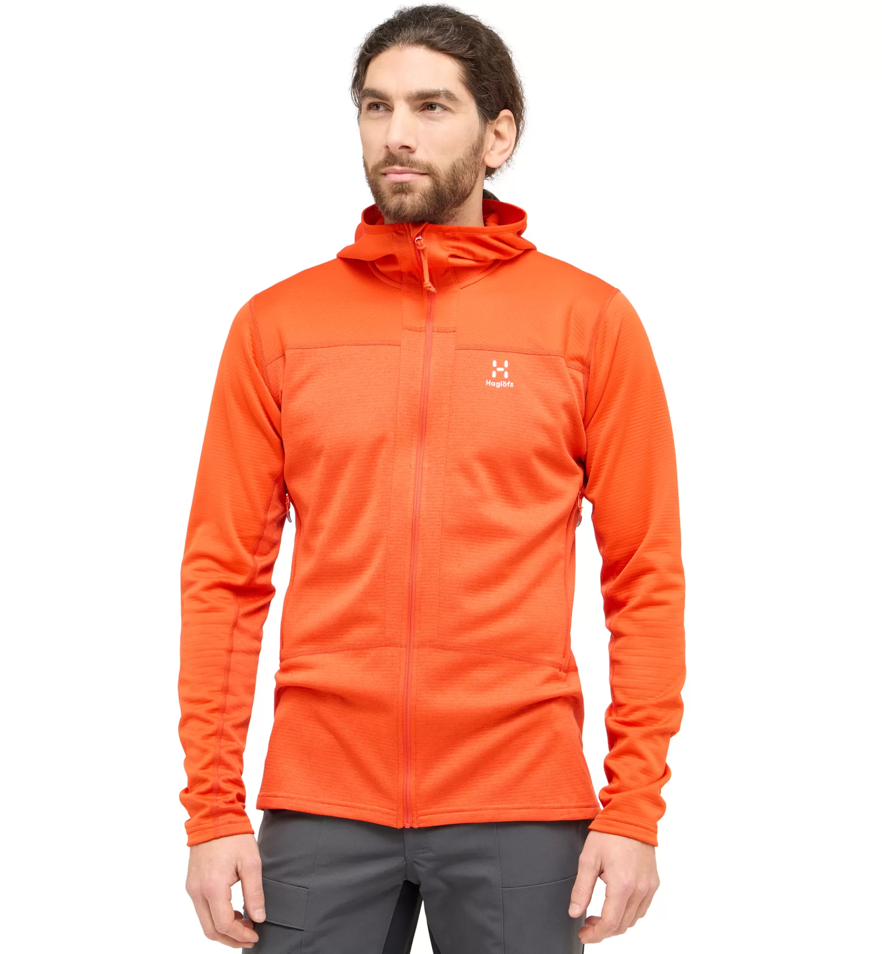 Fashion Haglöfs ROC Flash Mid Hood Men Habanero