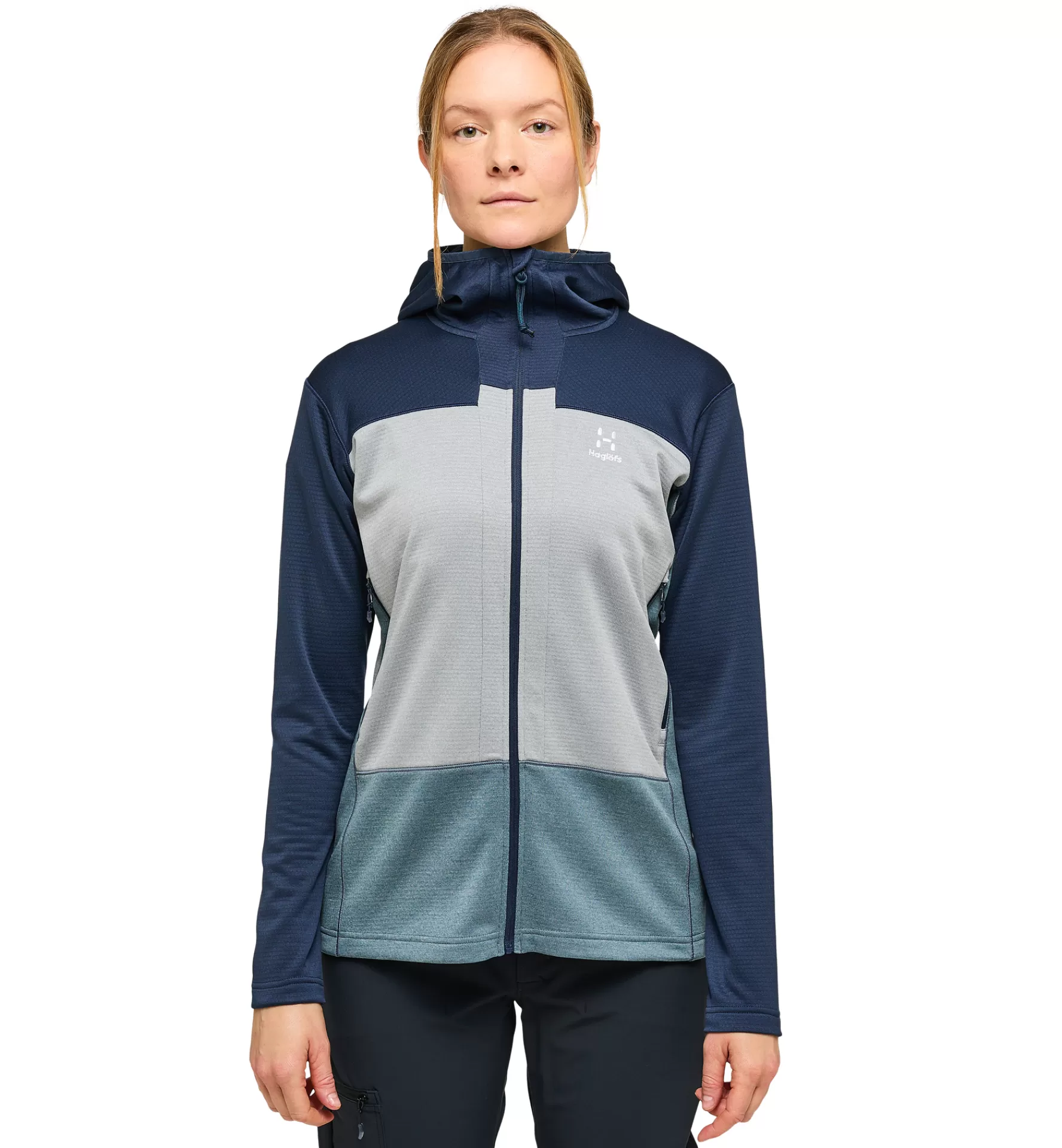 Fashion Haglöfs ROC Flash Mid Hood Women Tarn blue/Concrete