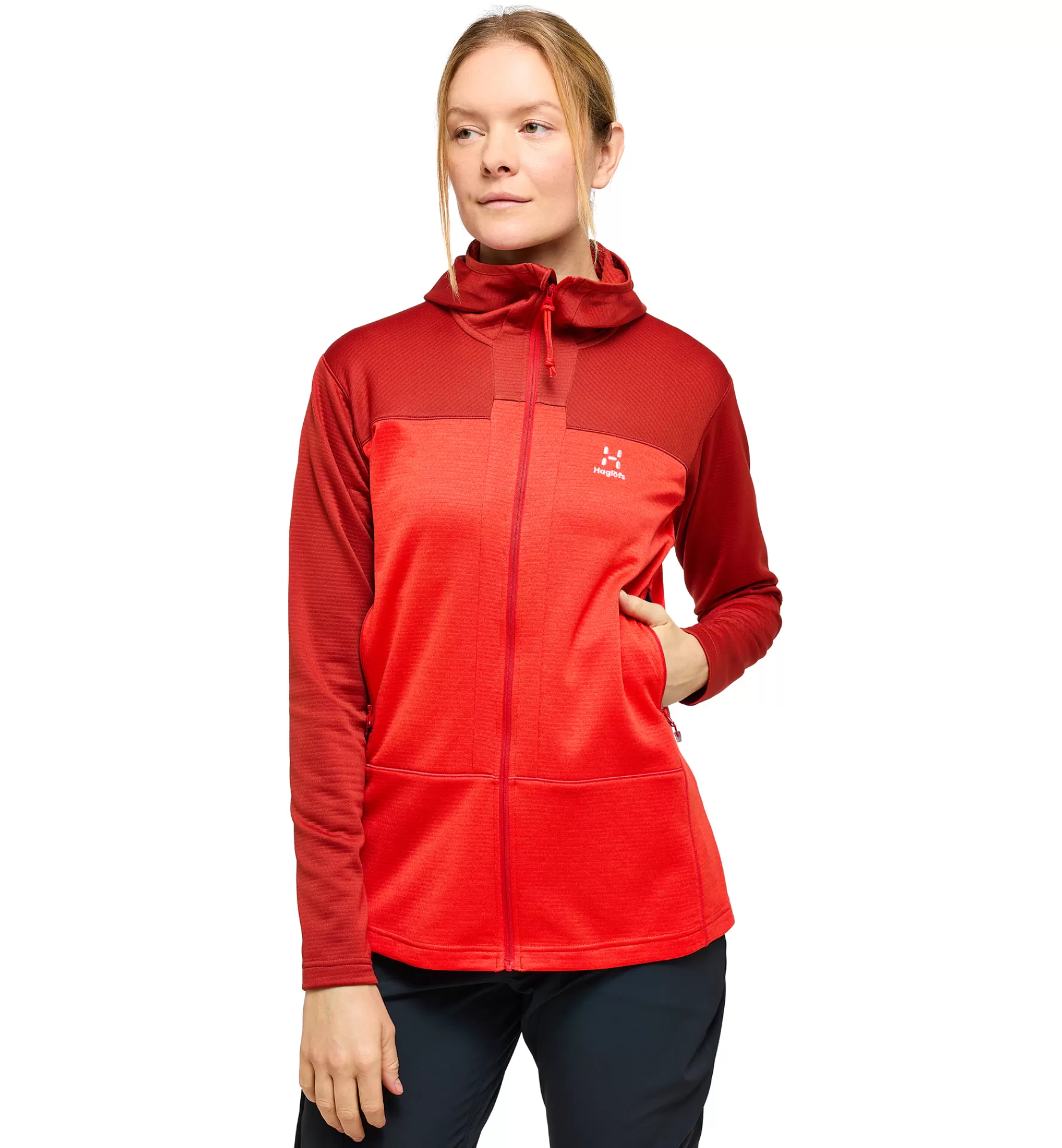 Discount Haglöfs ROC Flash Mid Hood Women Corrosion/Poppy red