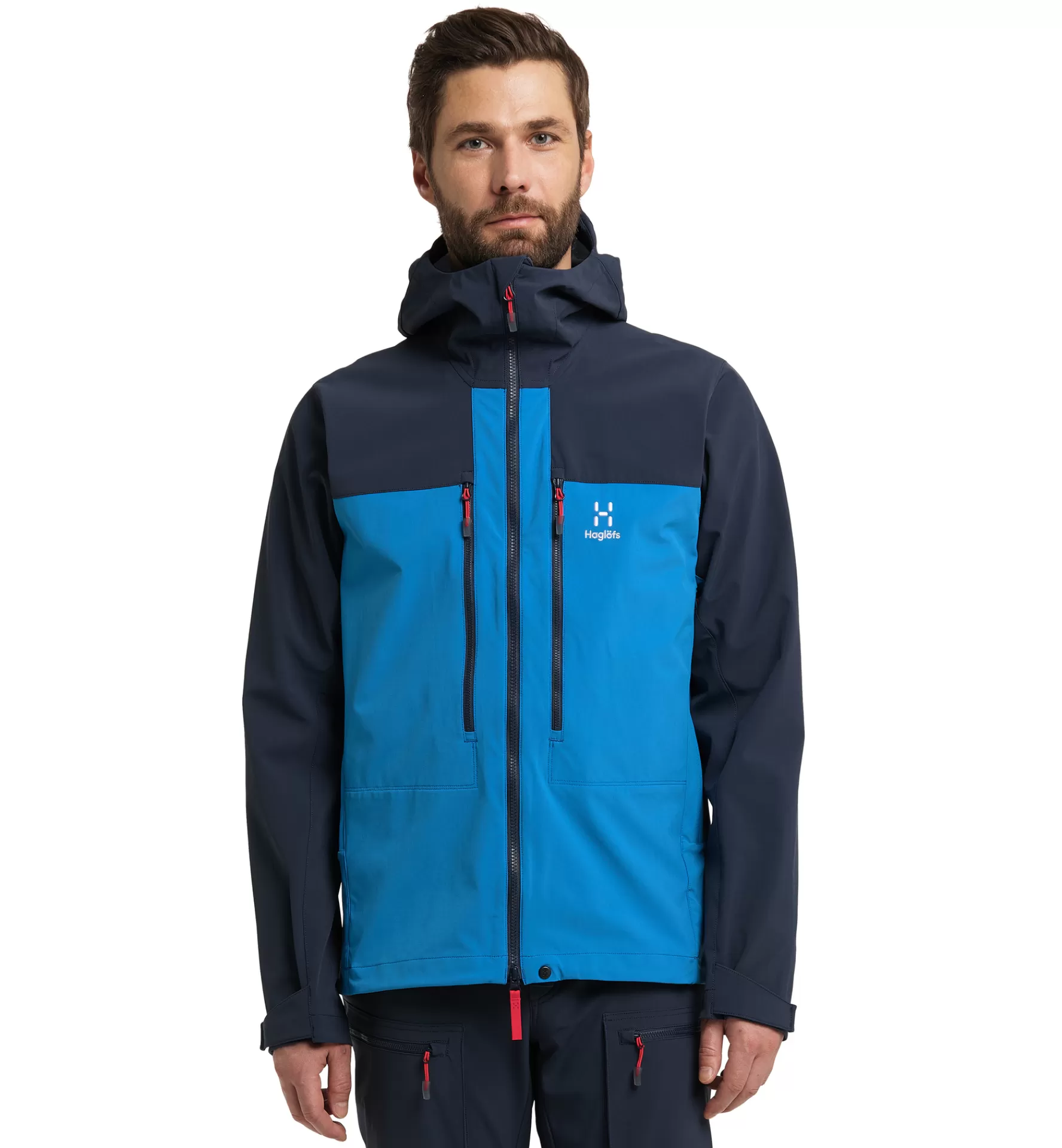 Outlet Haglöfs Roc Sight Softshell Jacket Men Nordic blue/Tarn blue