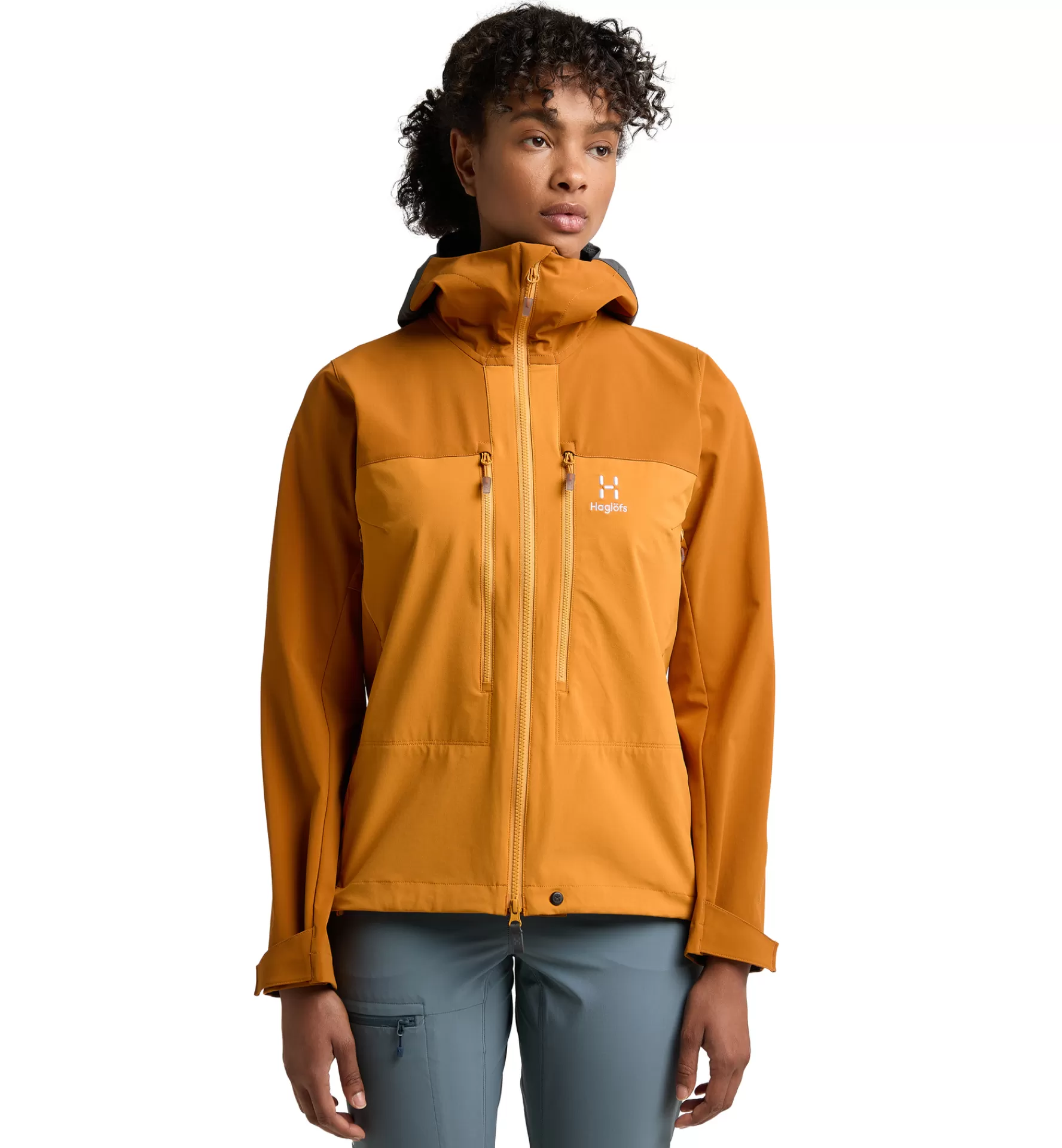 Cheap Haglöfs Roc Sight Softshell Jacket Women Desert yellow/Golden brown