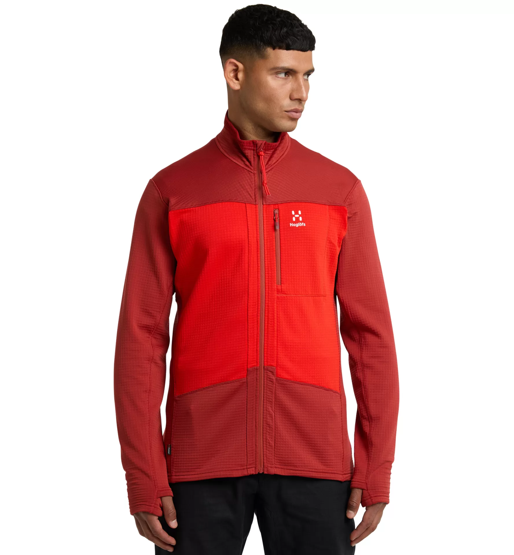 Outlet Haglöfs ROC Spitz Mid Jacket Men Zenith red/Corrosion