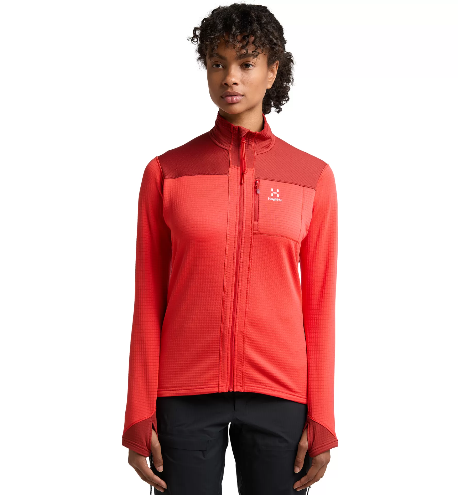 Flash Sale Haglöfs ROC Spitz Mid Jacket Women Poppy red/Corrosion