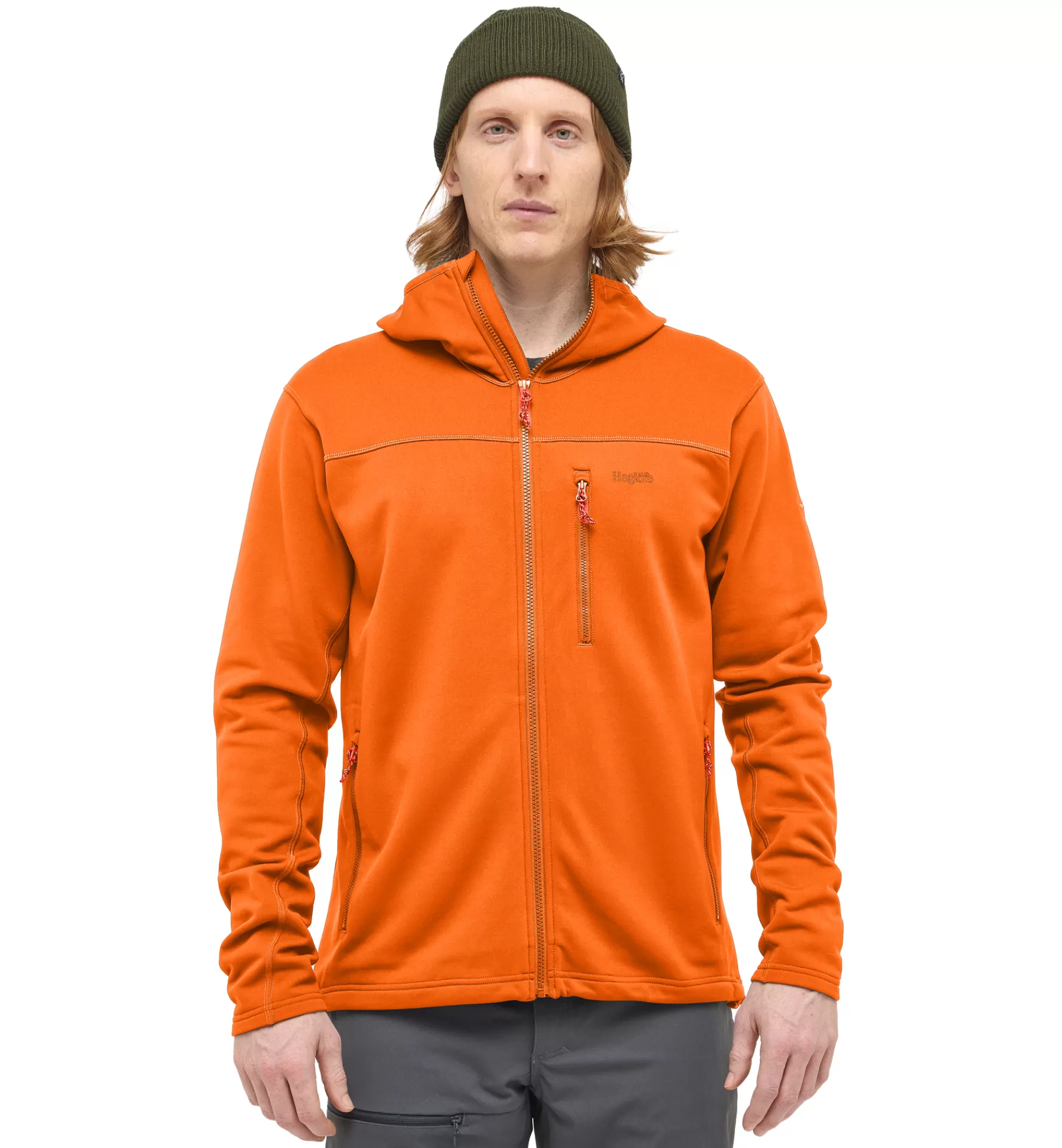 Outlet Haglöfs Rosson Mid Hood Men Blaze Orange