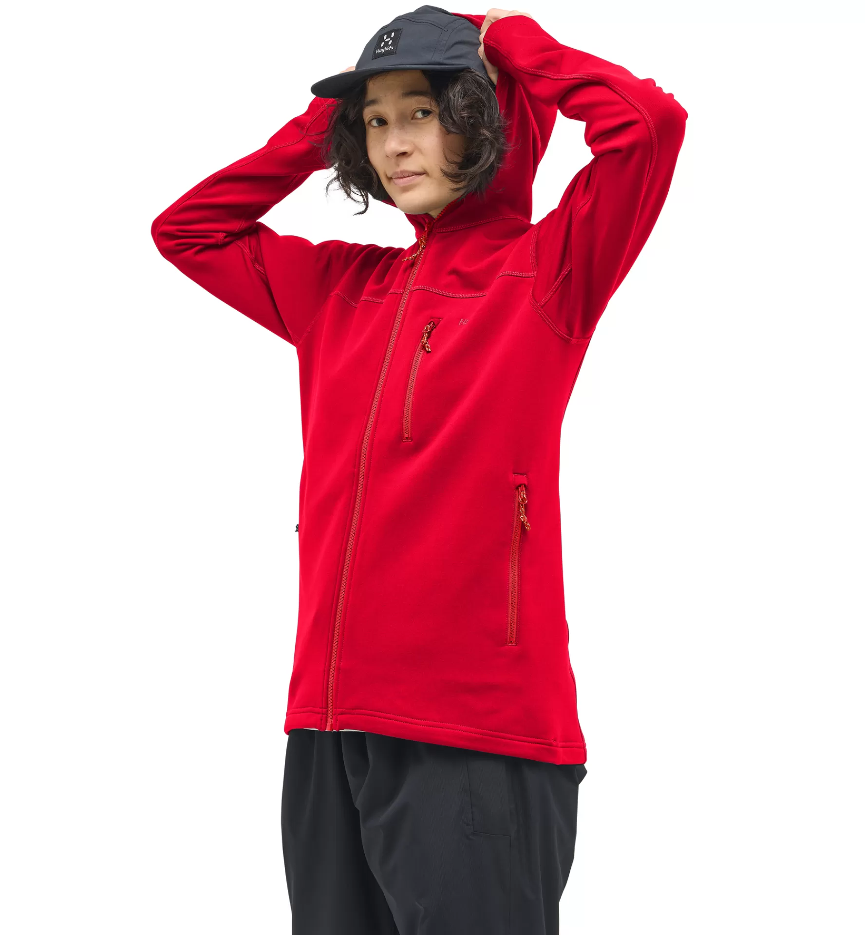 Store Haglöfs Rosson Mid Hood Women Bright Red