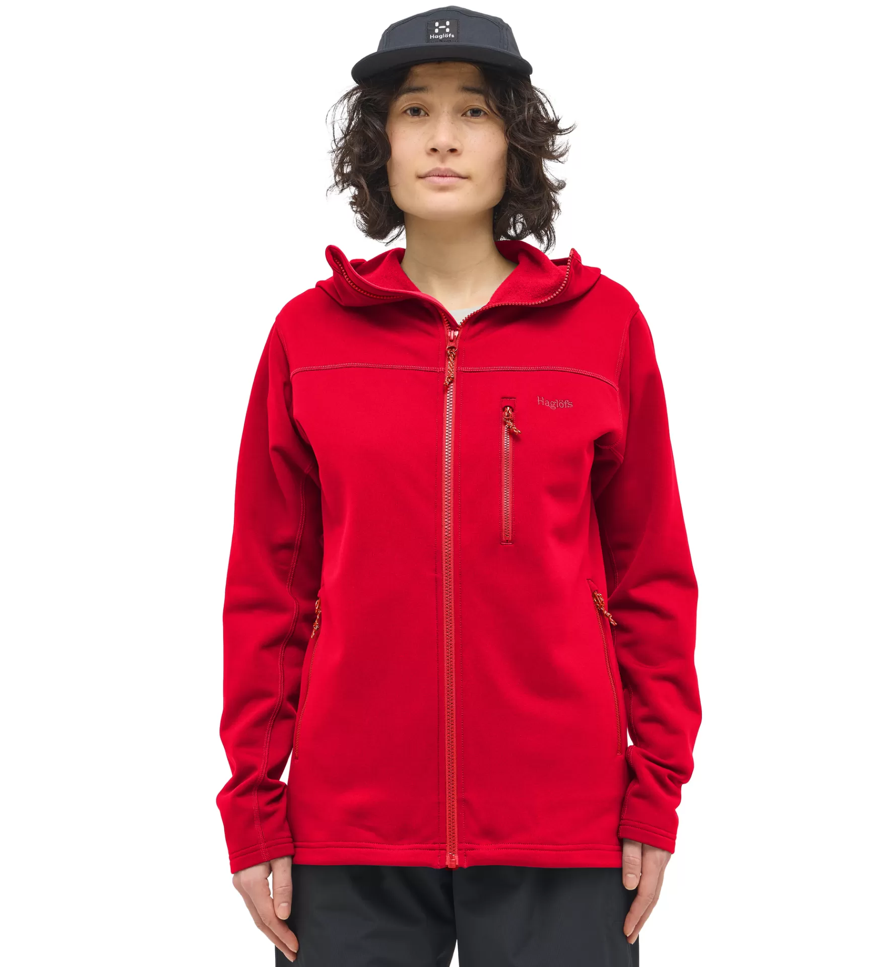 Store Haglöfs Rosson Mid Hood Women Bright Red