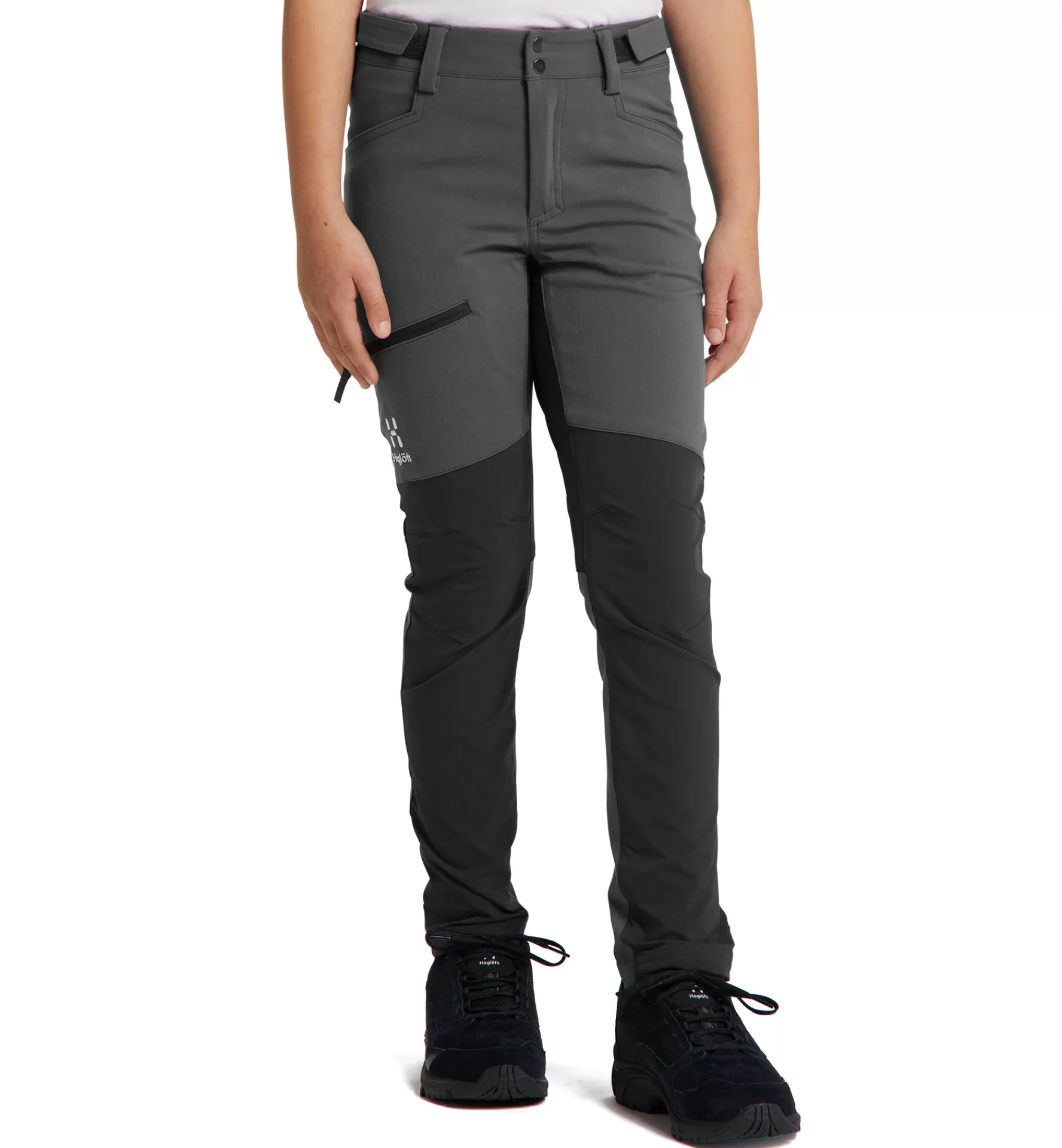 Shop Haglöfs Rugged Pant Junior Magnetite/True black