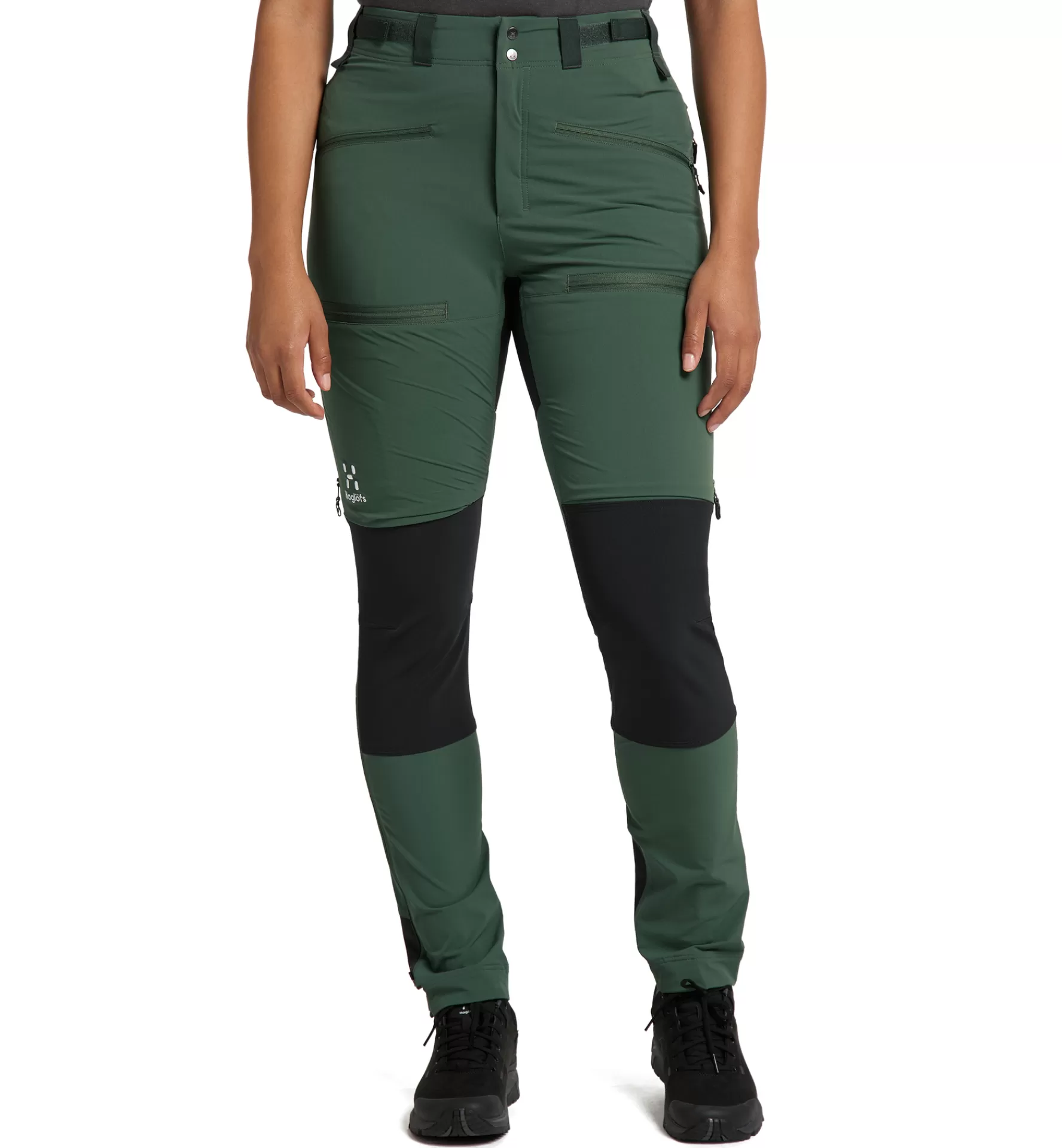 Clearance Haglöfs Rugged Slim Pant Women Fjell green/True black