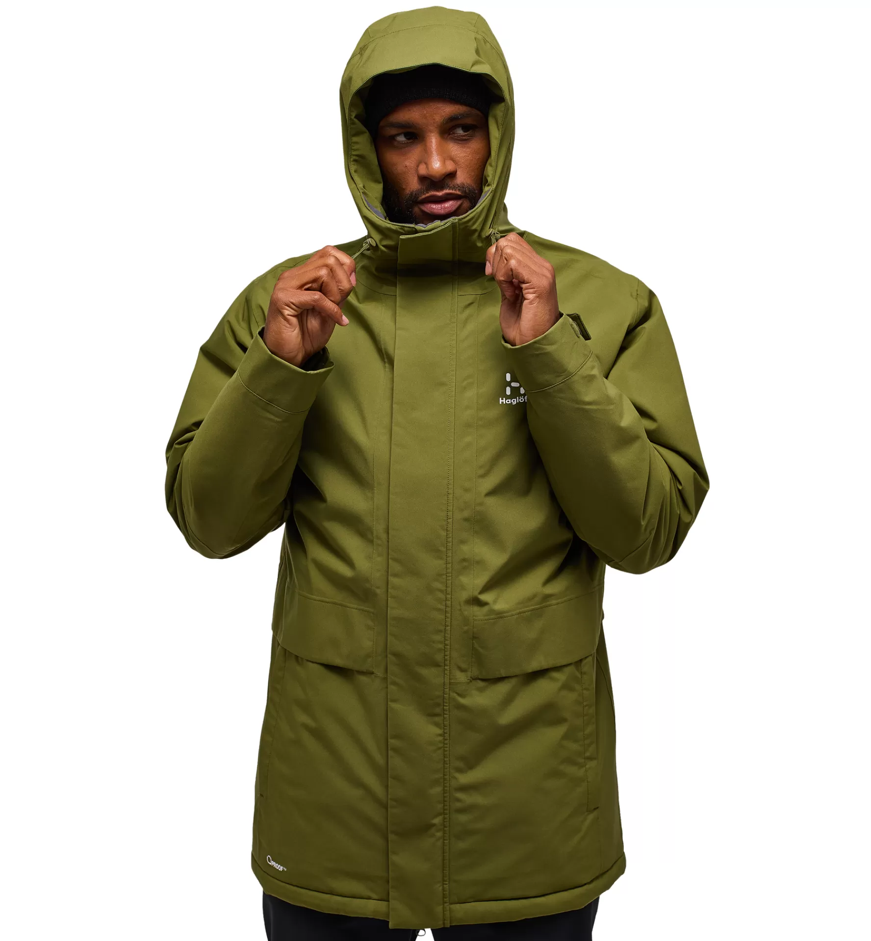 Clearance Haglöfs Salix Proof Mimic Parka Men Olive Green