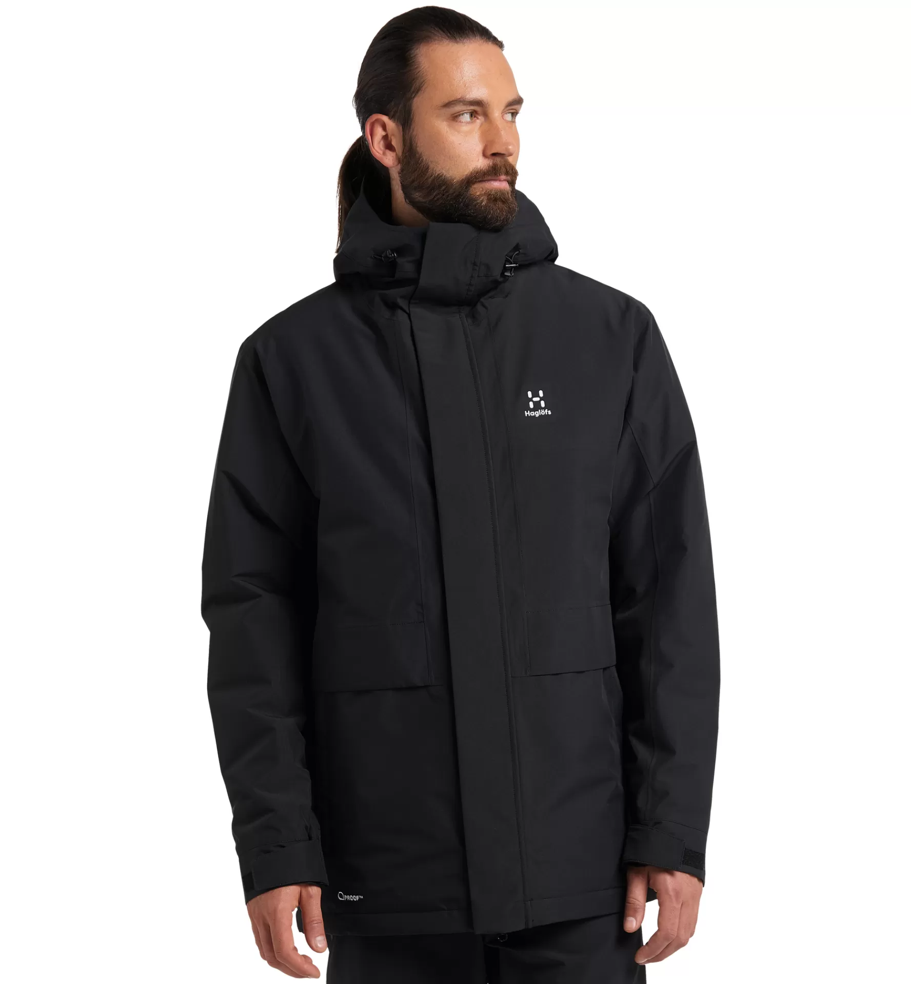 Outlet Haglöfs Salix Proof Mimic Parka Men True Black