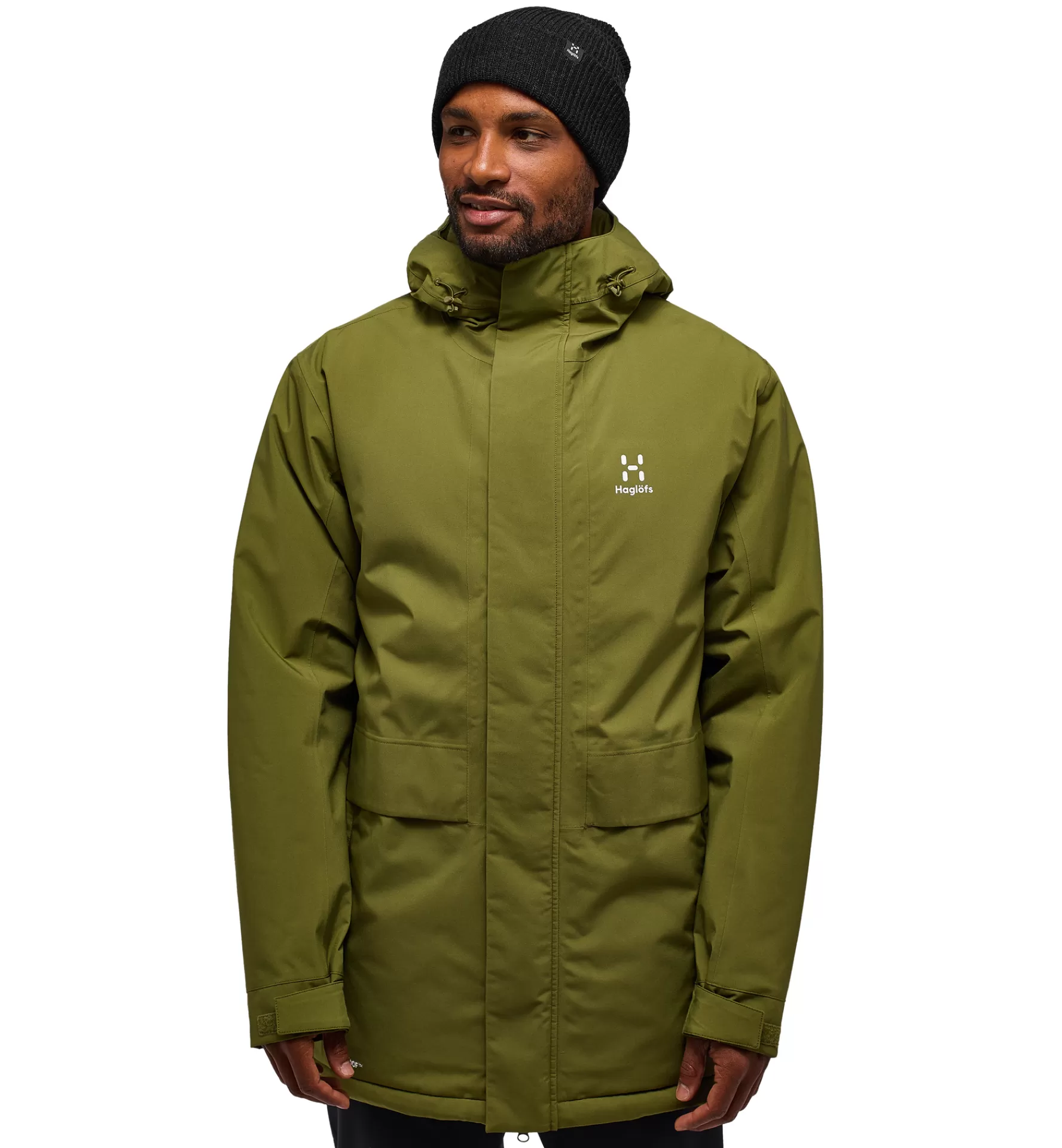 Clearance Haglöfs Salix Proof Mimic Parka Men Olive Green