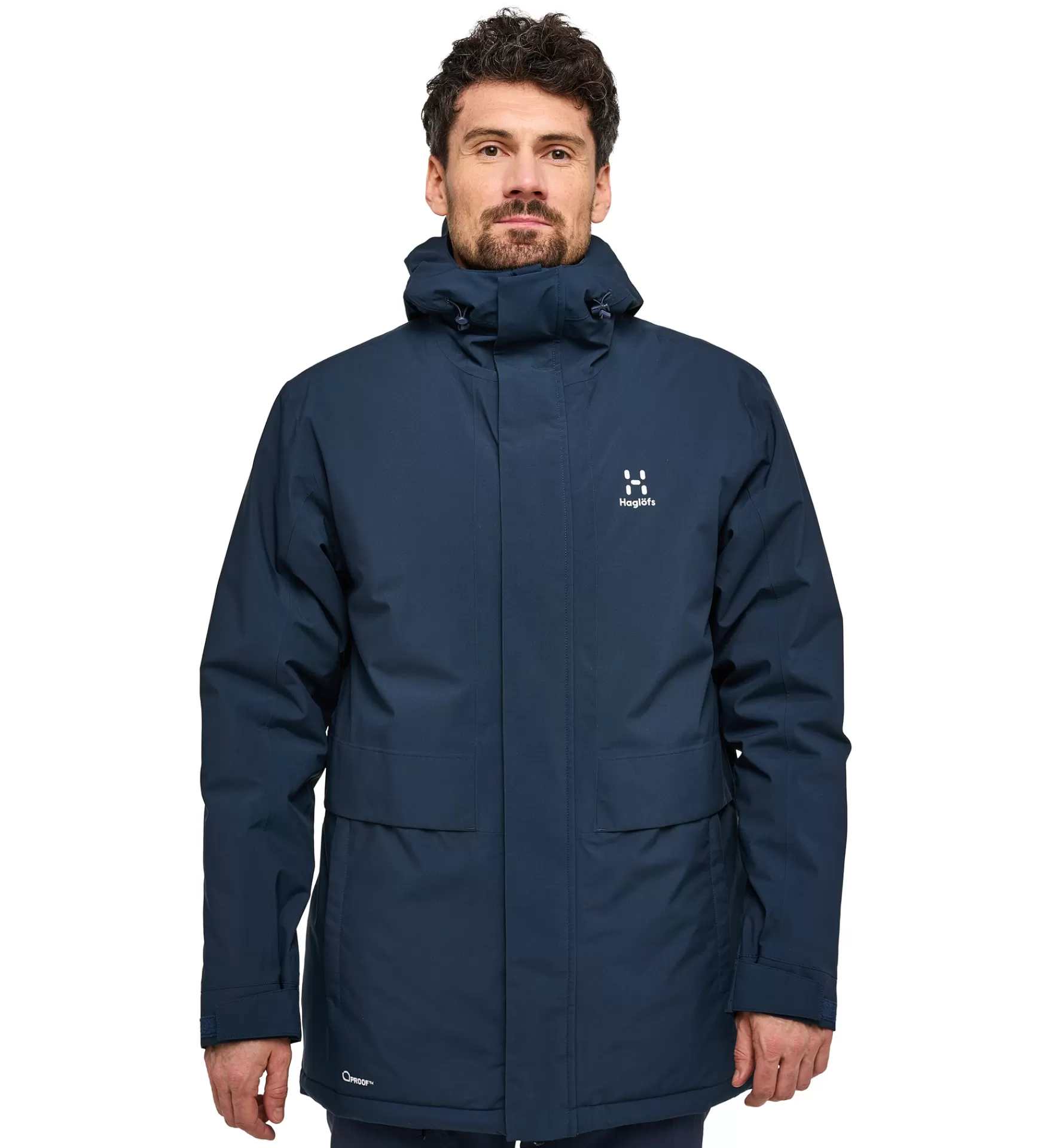 Fashion Haglöfs Salix Proof Mimic Parka Men Tarn Blue