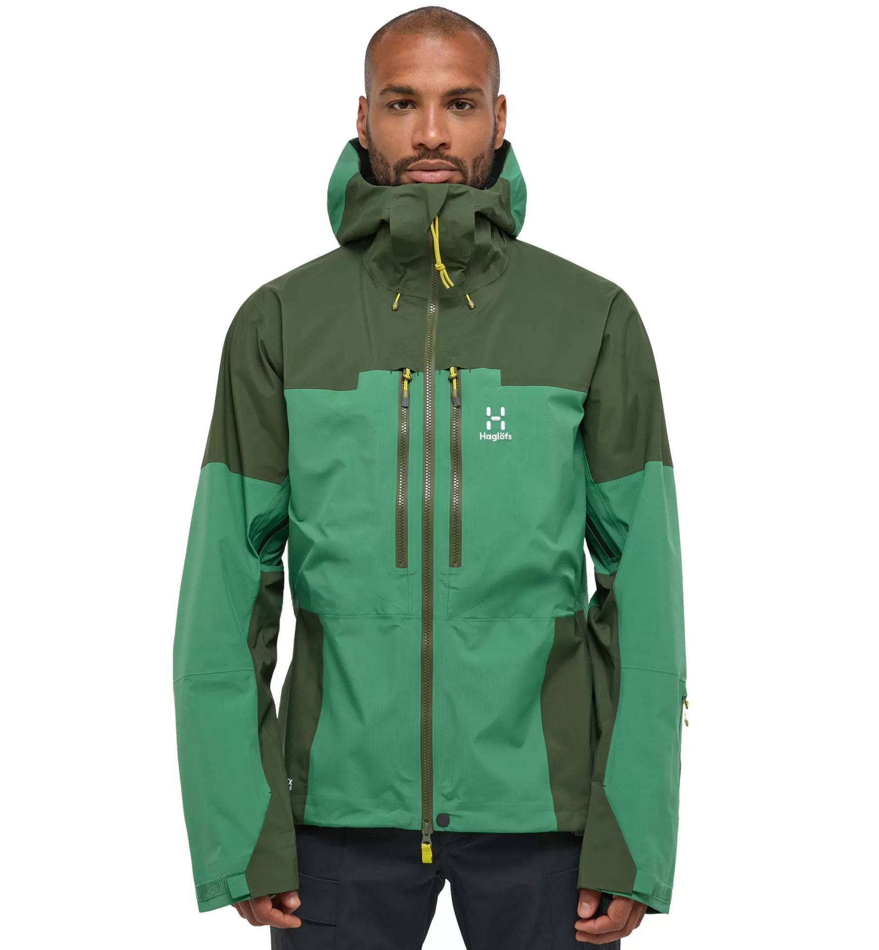 Online Haglöfs Spitz GTX Pro Jacket Men Seaweed Green/Dk Jelly Green