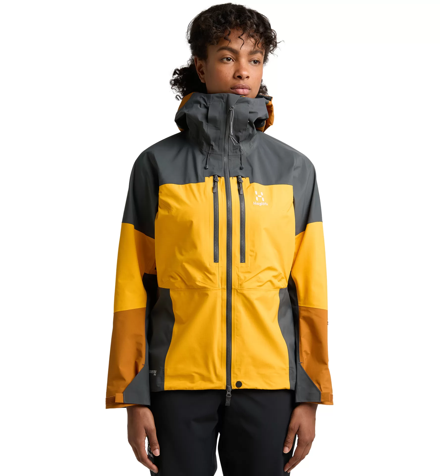 Sale Haglöfs Spitz GTX Pro Jacket Women Sunny Yellow/Magnetite