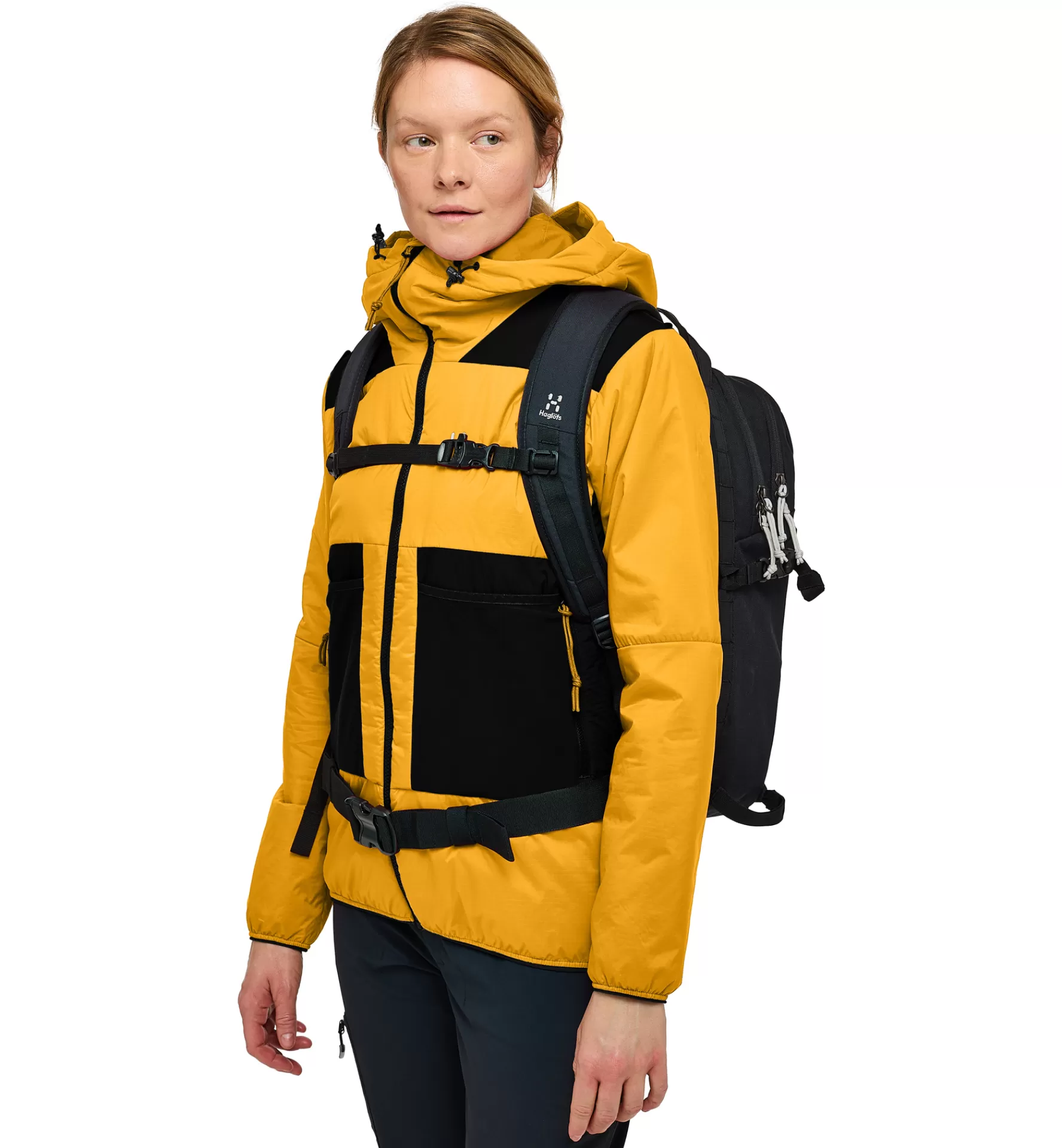 Discount Haglöfs Spitz Mimic Hood Women Sunny Yellow/True Black