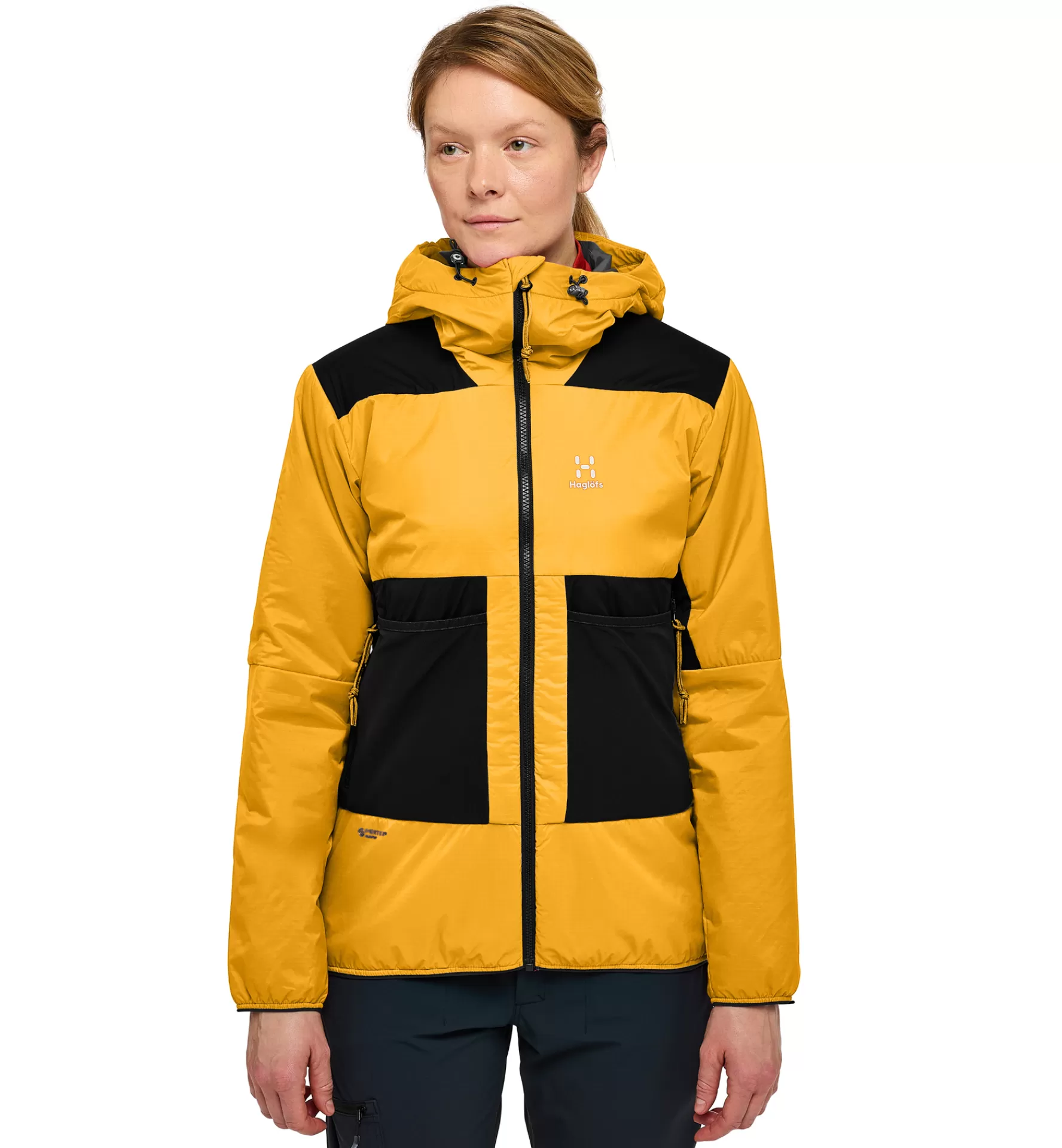 Discount Haglöfs Spitz Mimic Hood Women Sunny Yellow/True Black