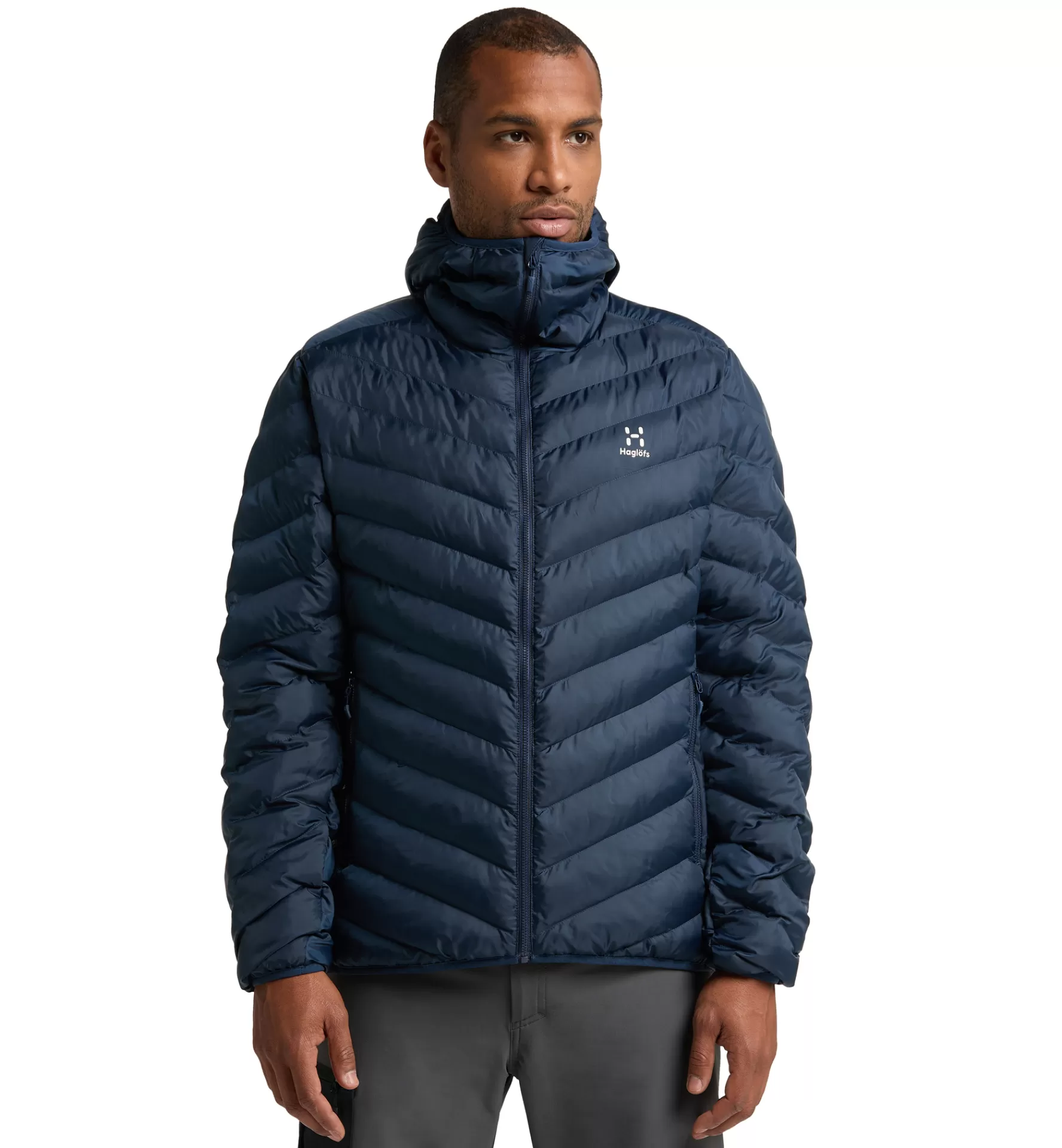 Clearance Haglöfs Särna Mimic Hood Men Tarn Blue