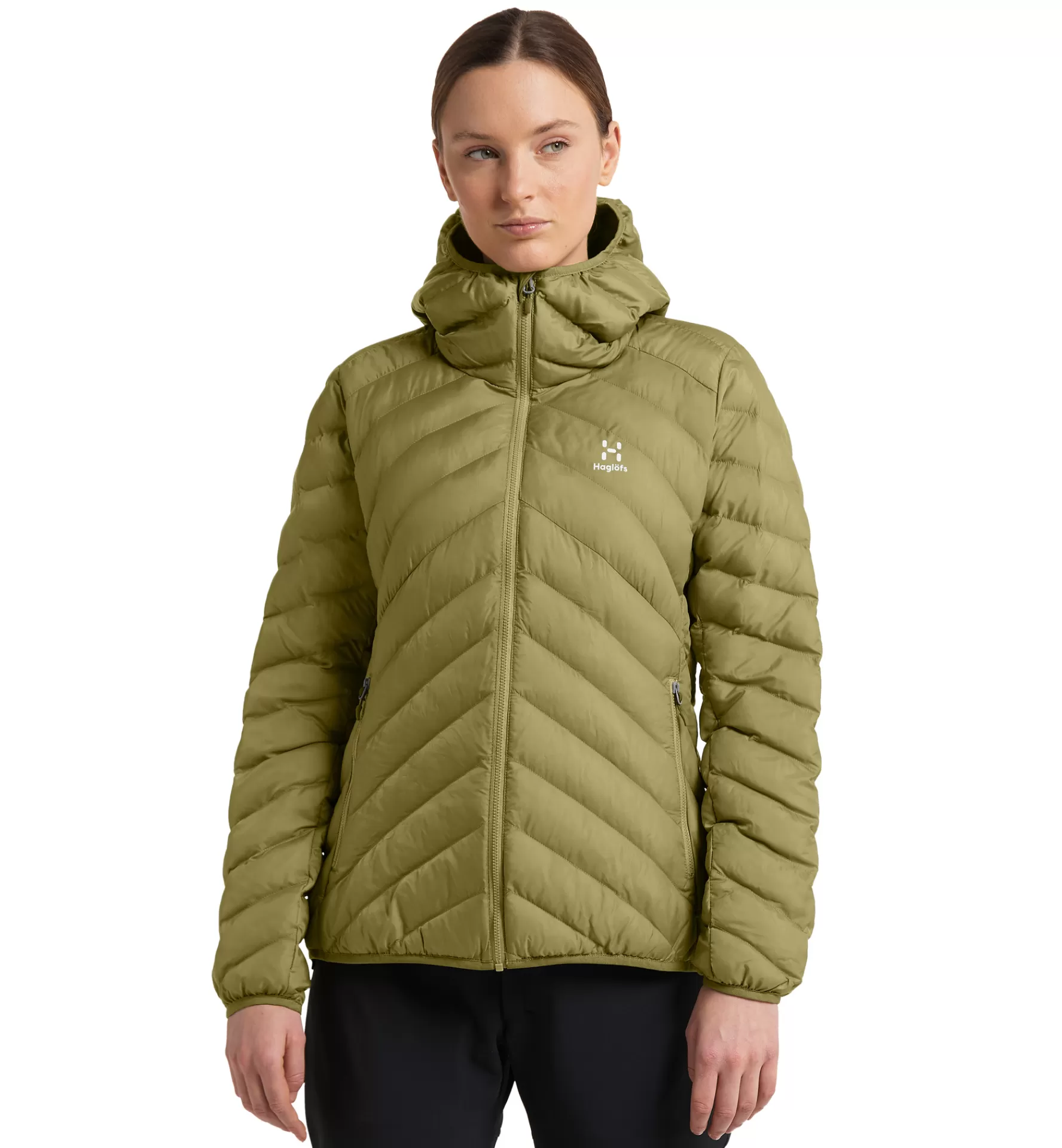 Outlet Haglöfs Särna Mimic Hood Women Olive Green