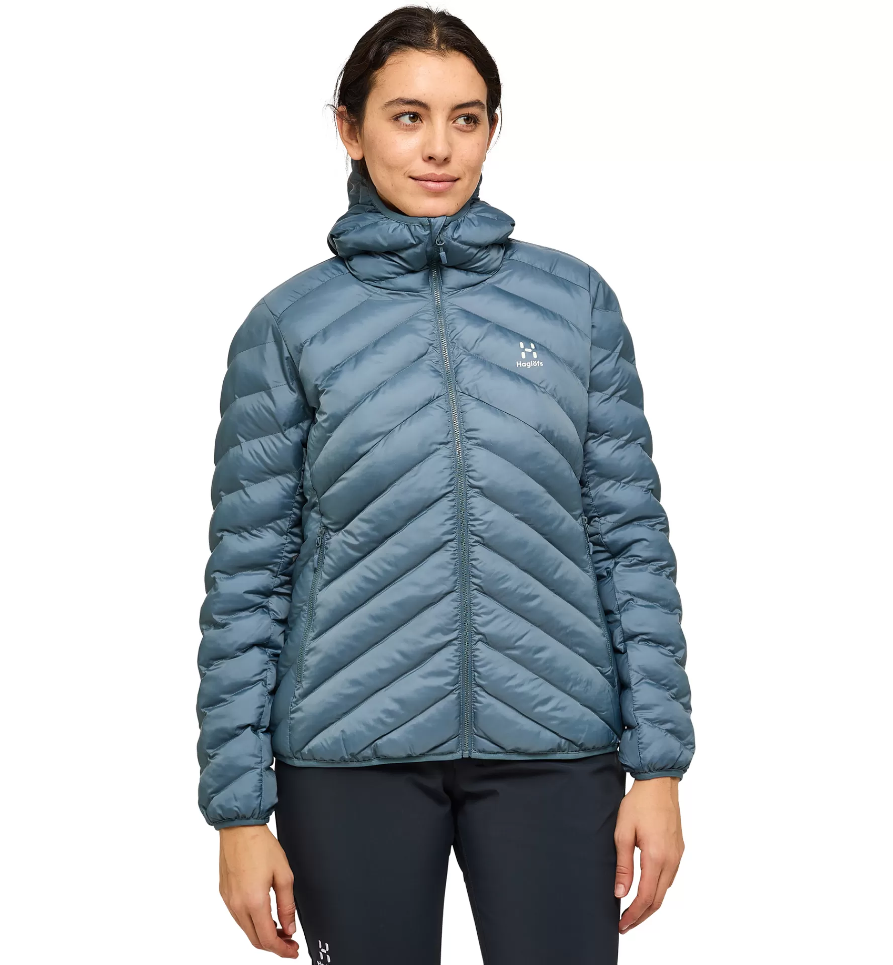 Fashion Haglöfs Särna Mimic Hood Women Steel Blue