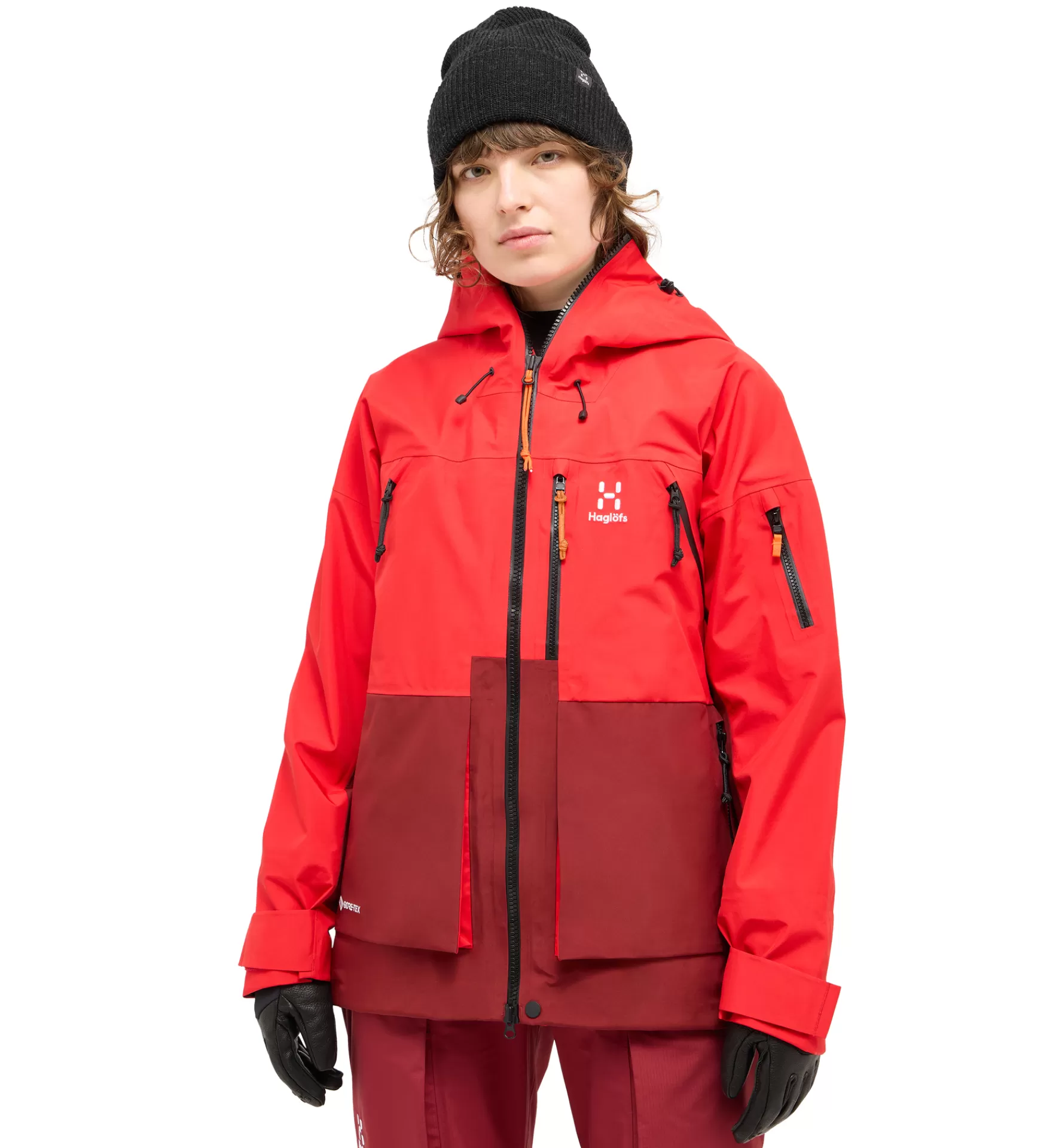 Sale Haglöfs Vassi GTX Jacket Women Bright Red/Carmine Red