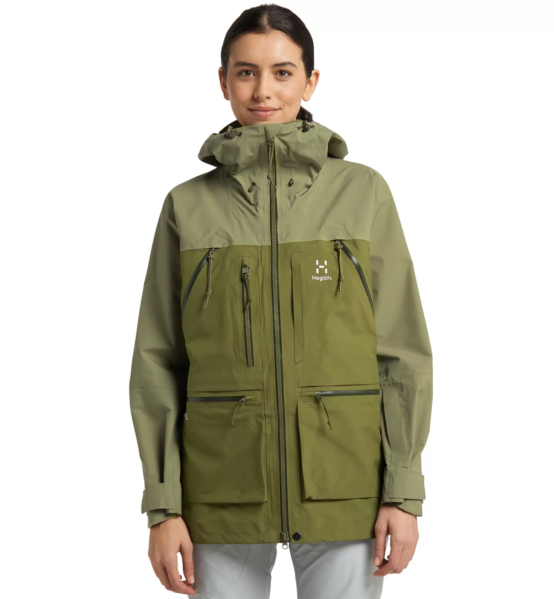 Hot Haglöfs Vassi GTX Pro Jacket Women Olive green/Thyme green