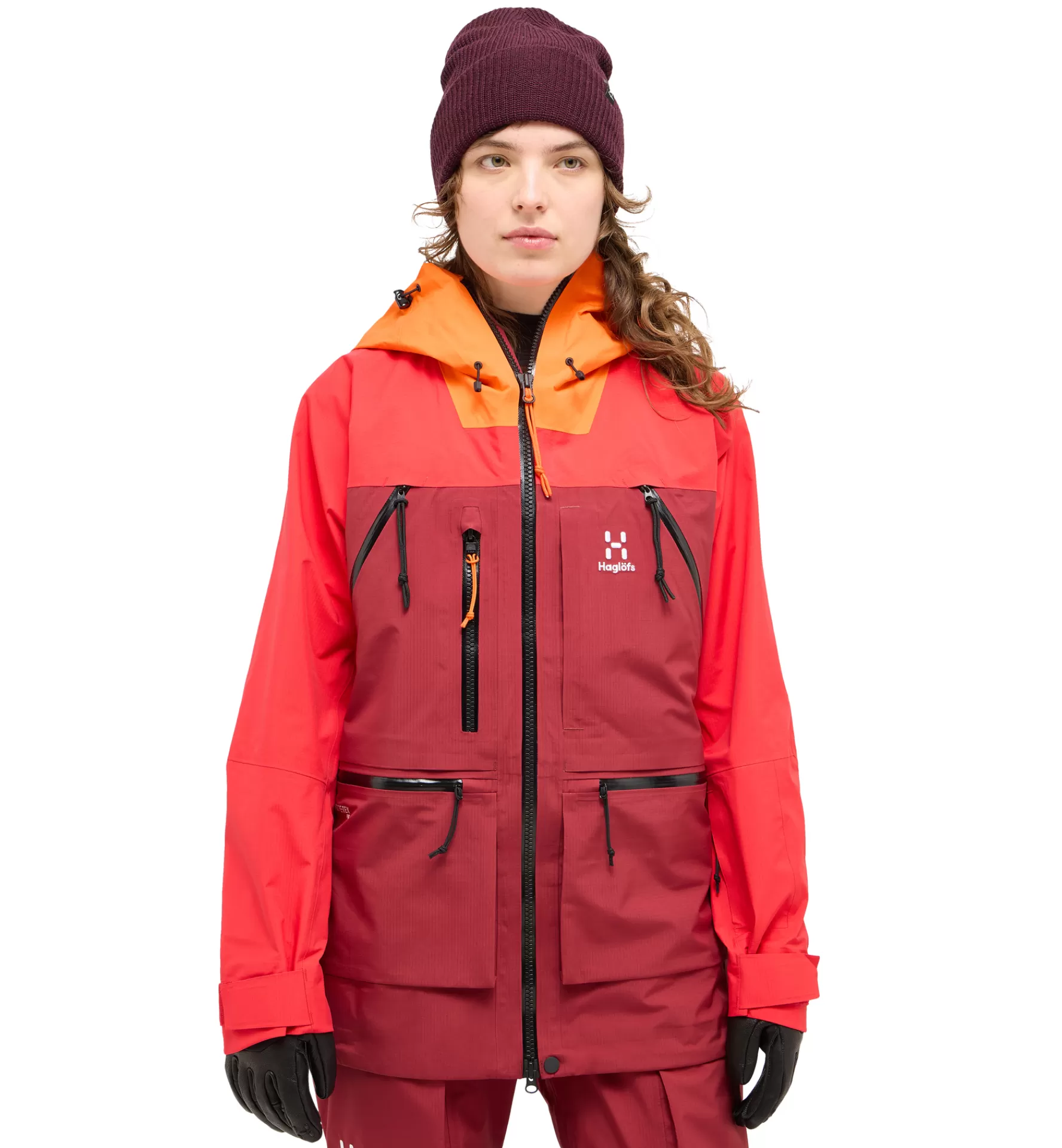 Hot Haglöfs Vassi GTX Pro Jacket Women Carmine Red/Bright Red