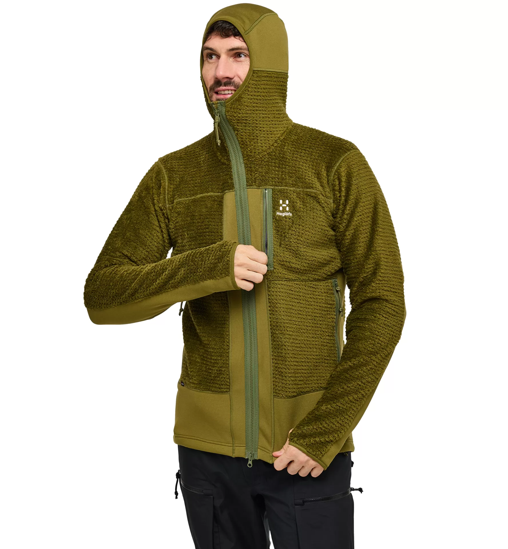 Clearance Haglöfs Vassi Mid Hood Men Olive Green