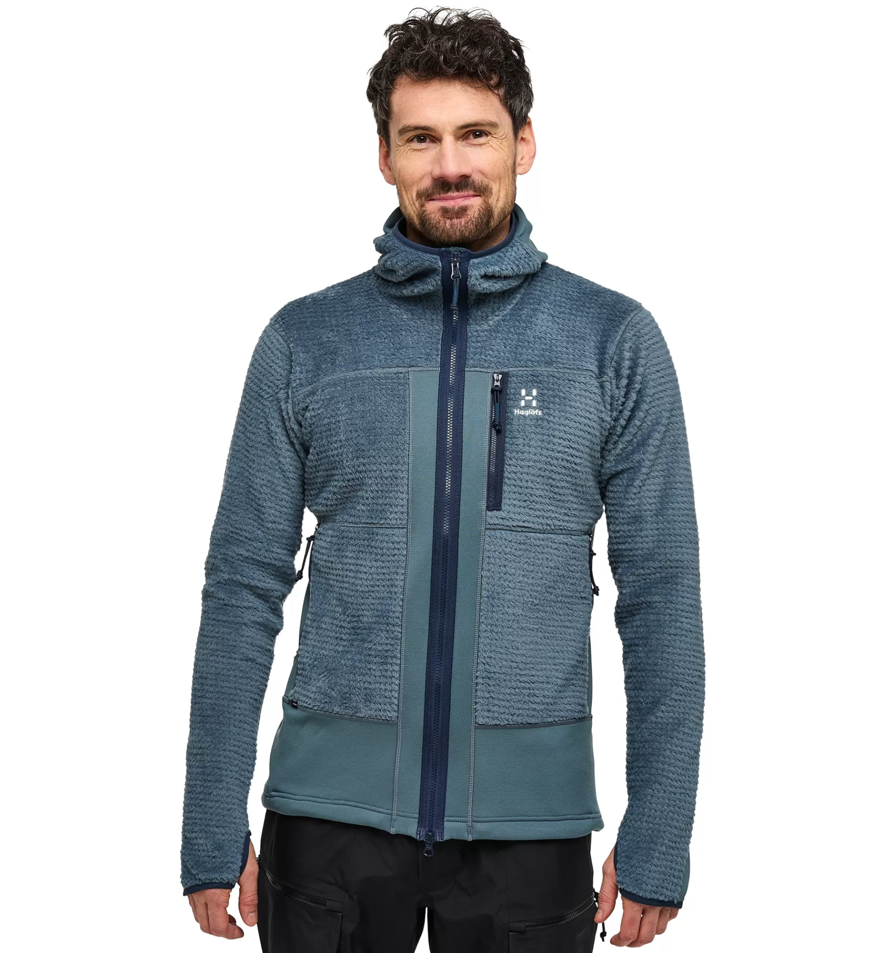 Clearance Haglöfs Vassi Mid Hood Men Steel Blue