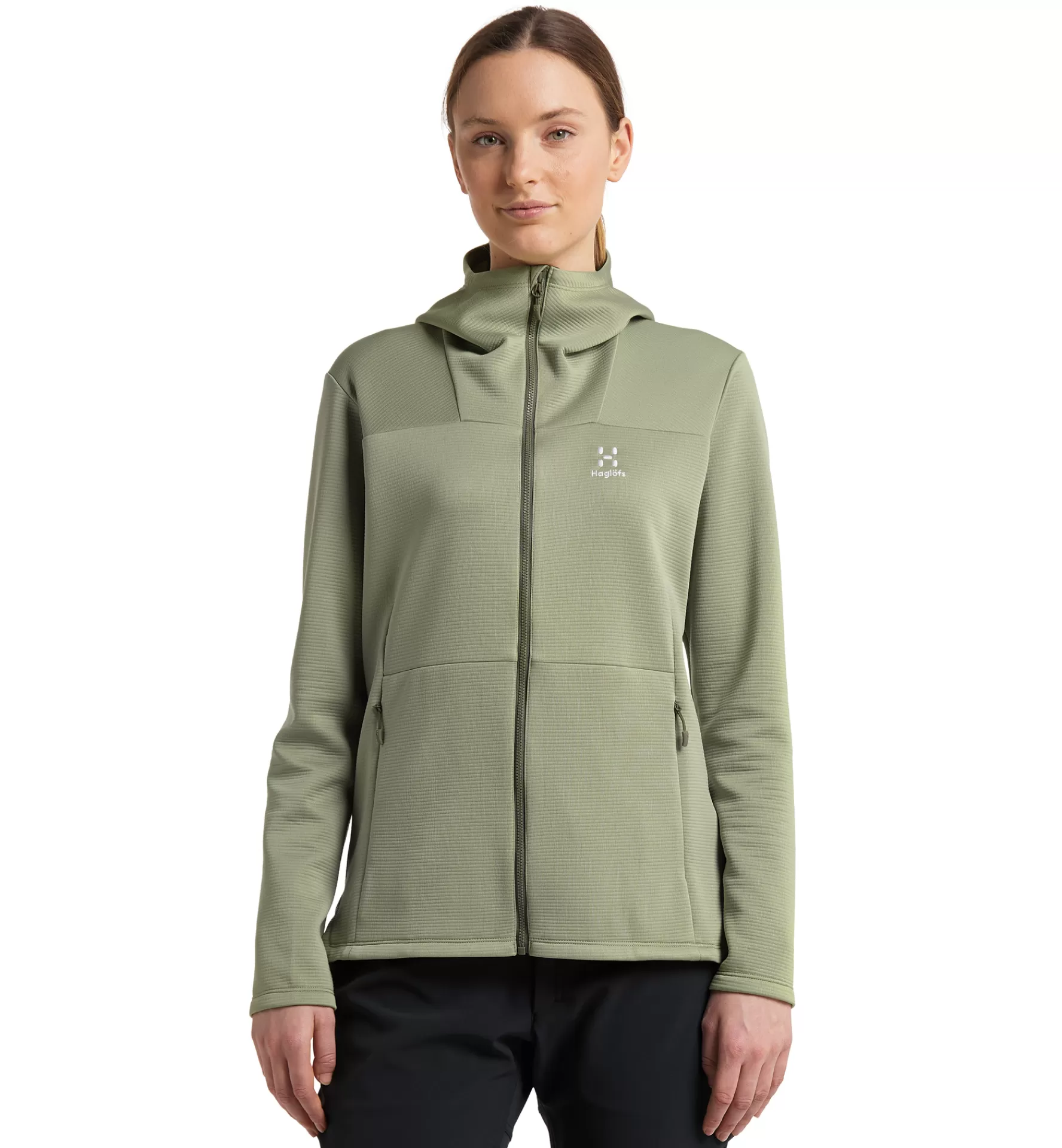 Cheap Haglöfs Willow Mid Hood Women Thyme Green